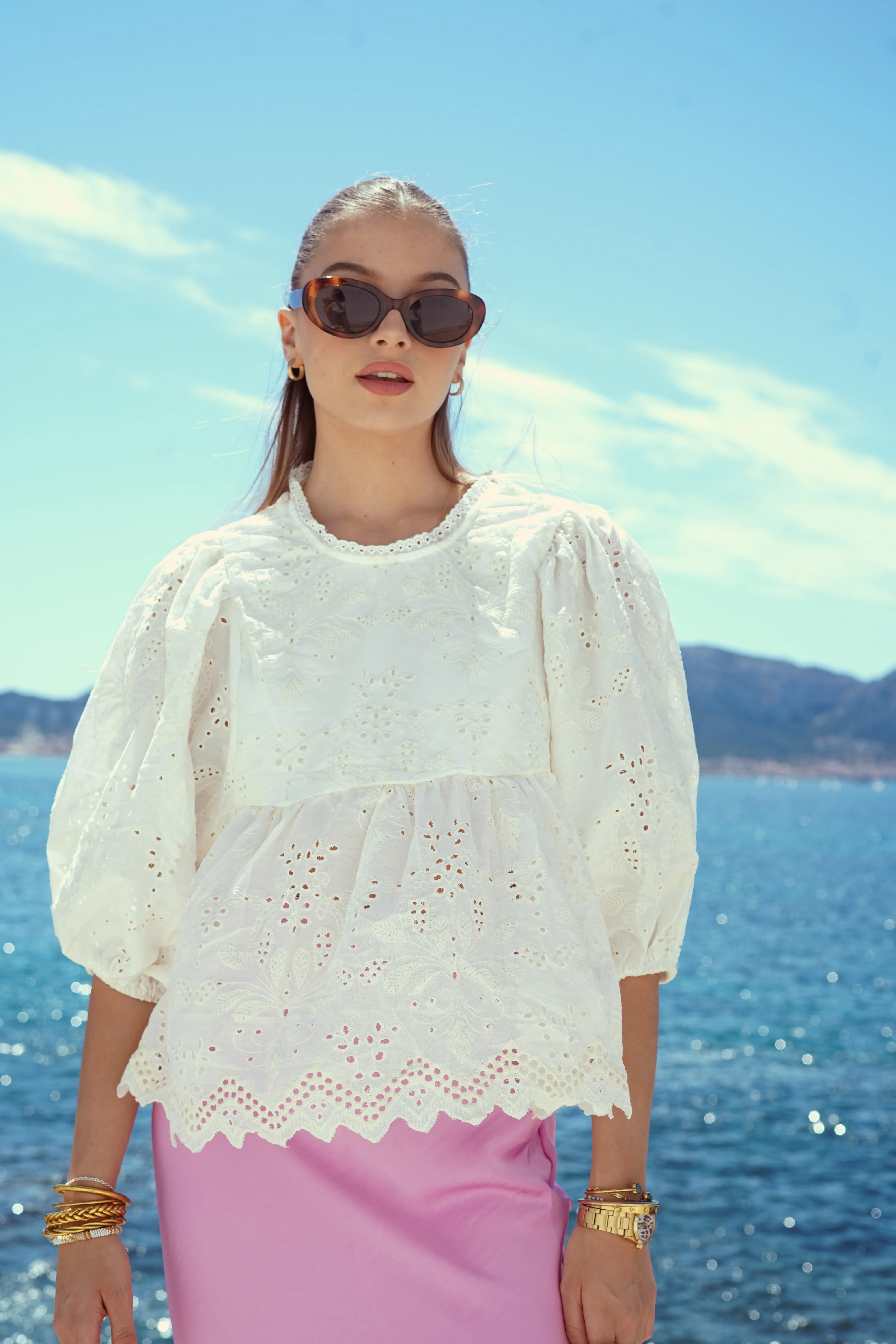 Blouse Agatha blanche - Image 2