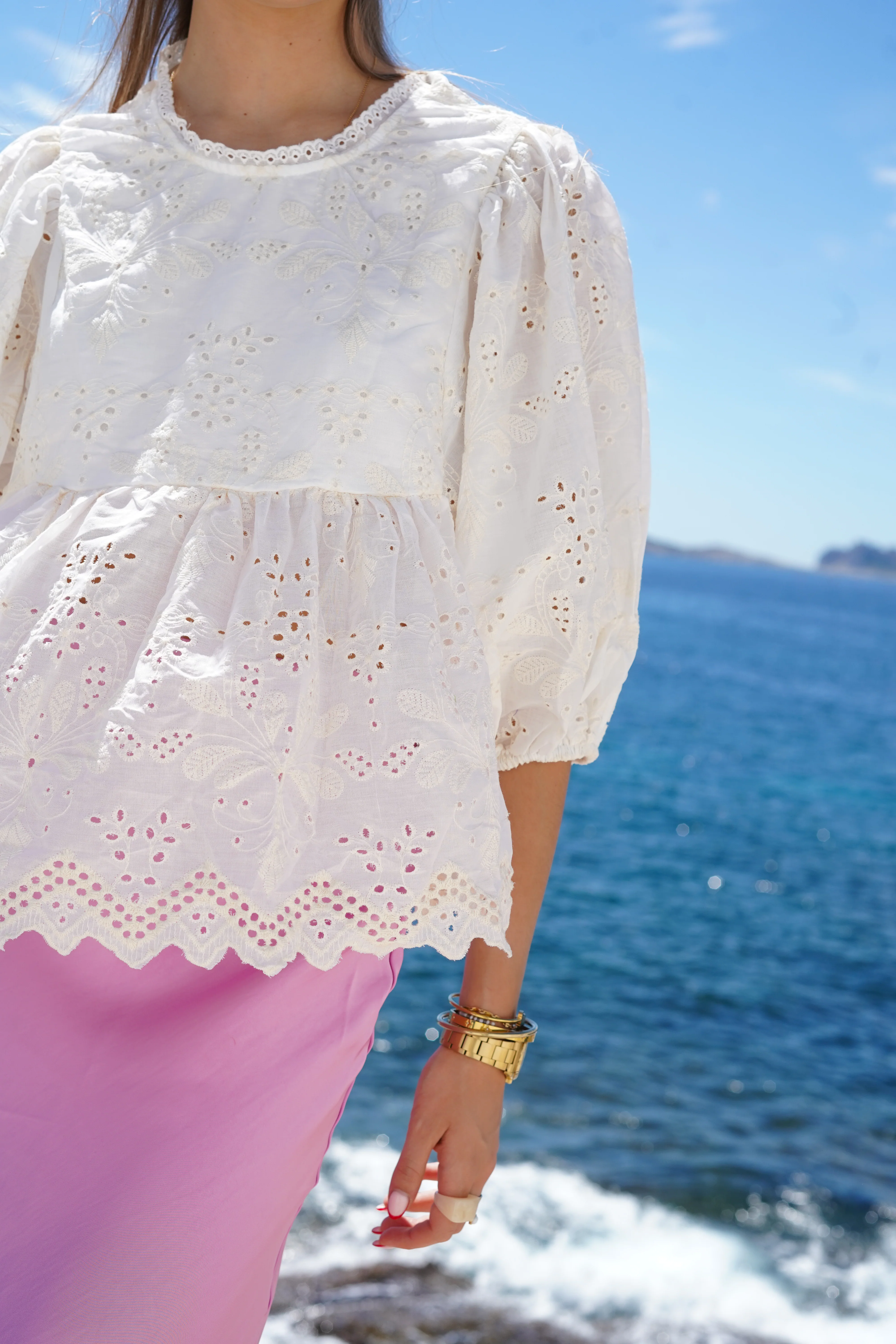 Blouse Agatha blanche - Image 4