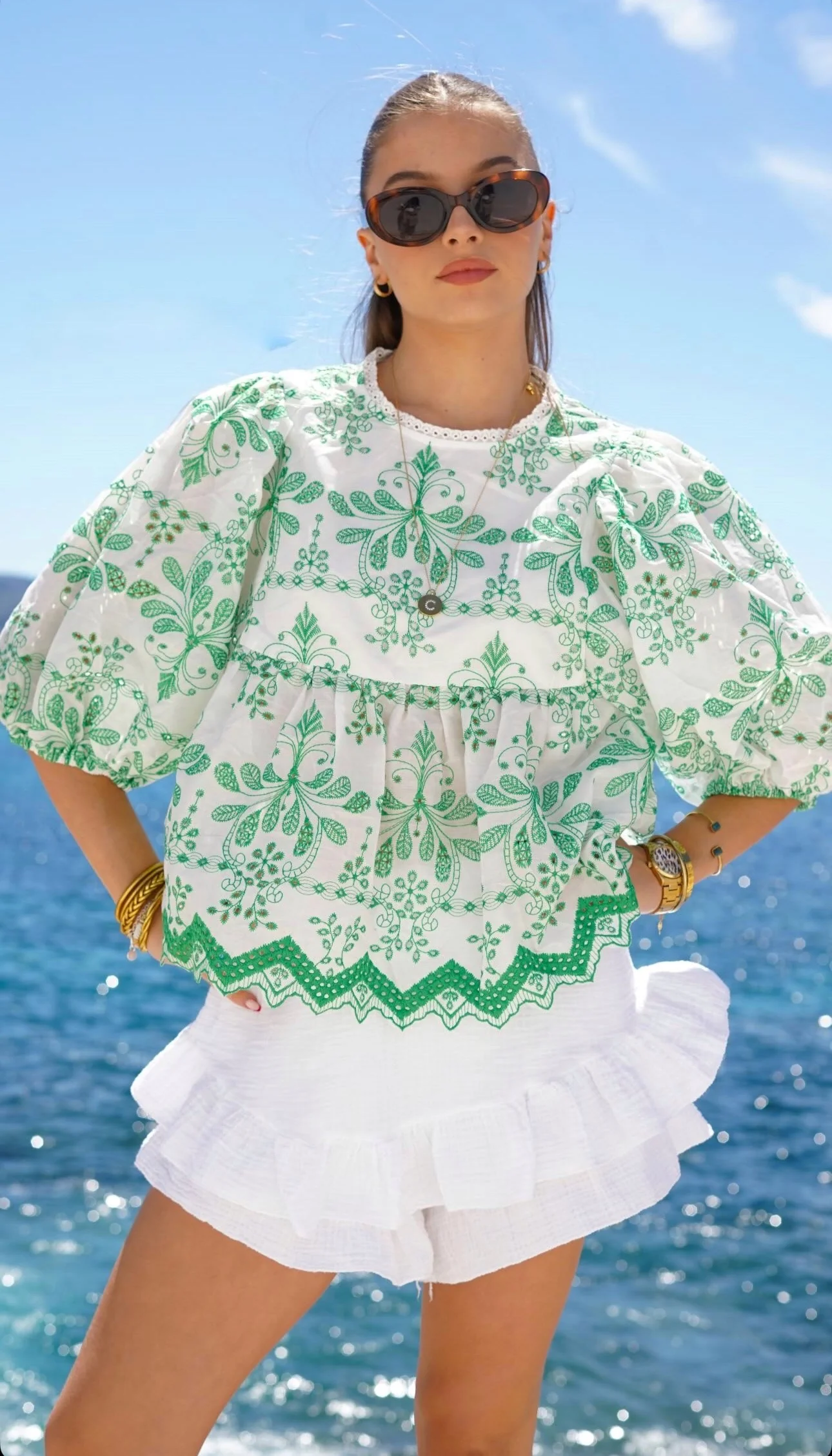 Blouse Agatha verte