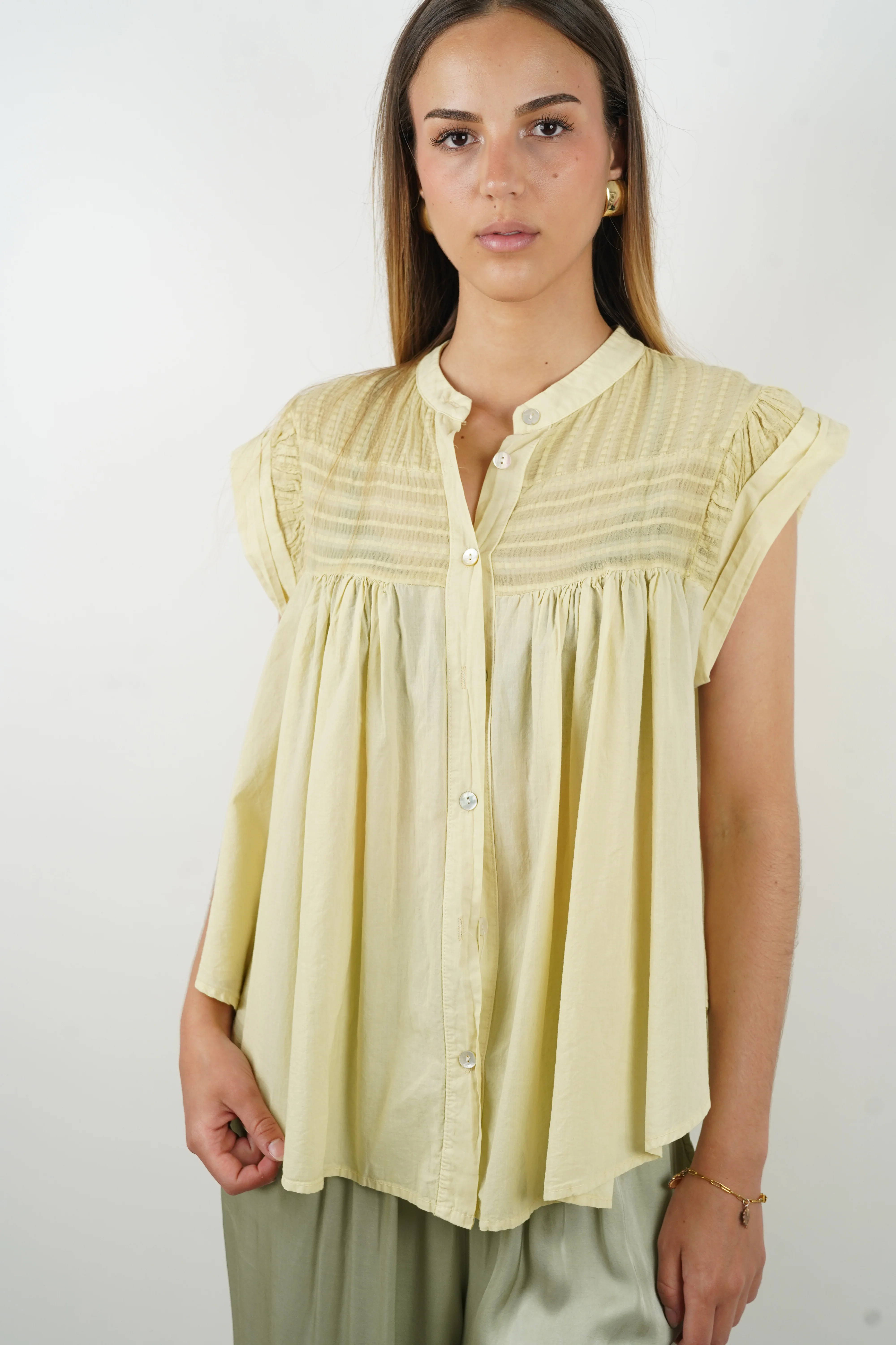 Blouse Arielle jaune beurre - Image 3