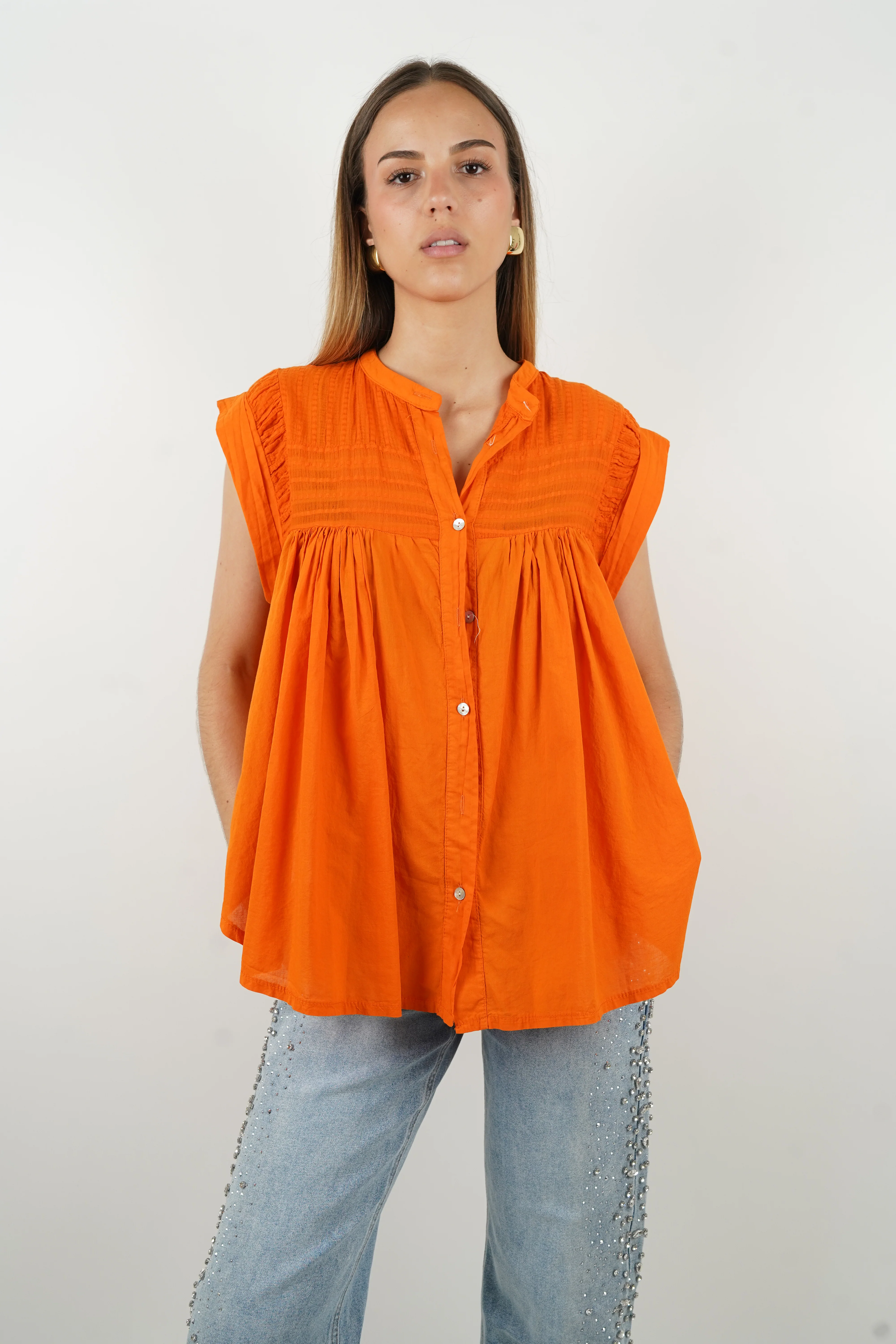 Blouse Arielle orange - Image 3