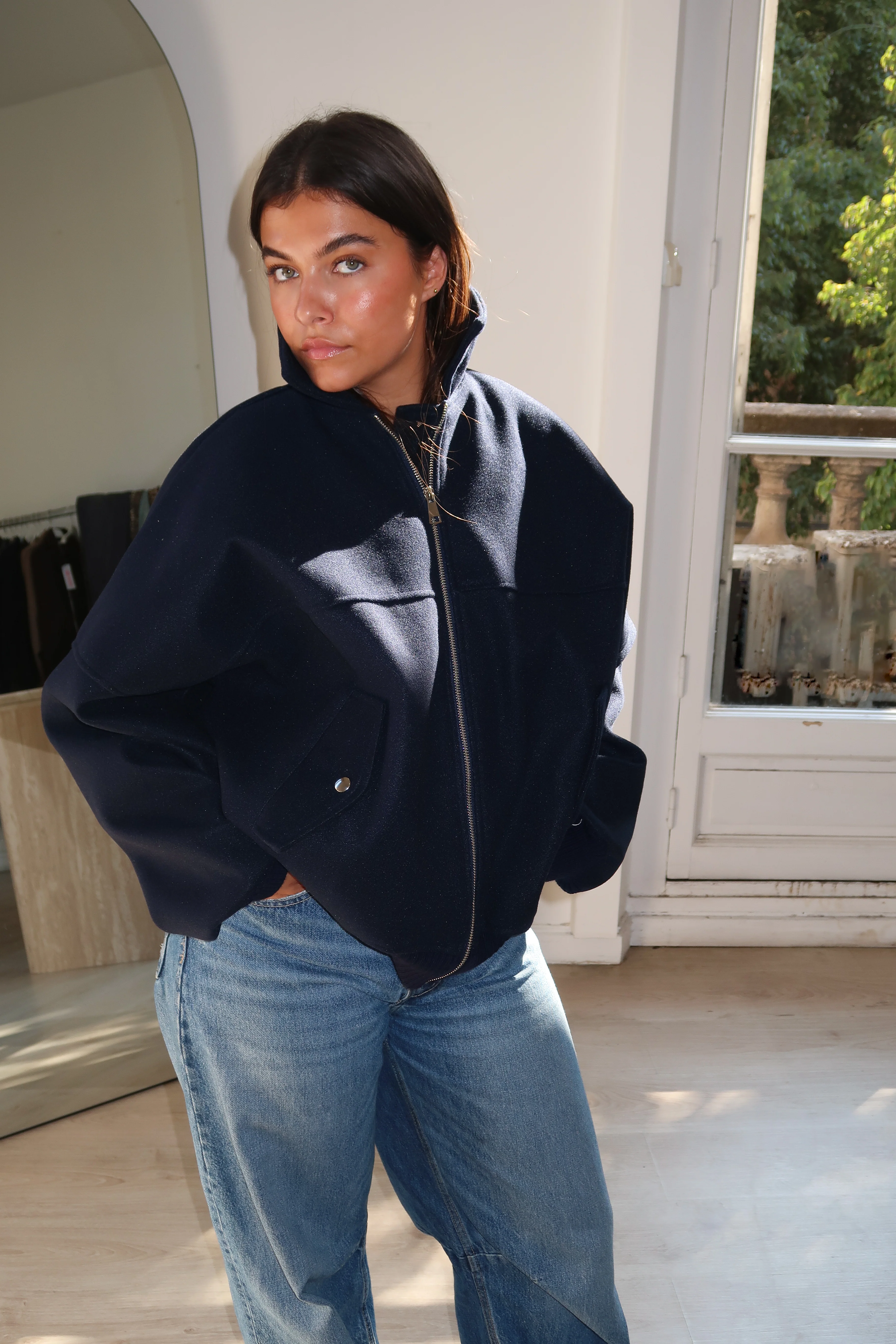 Bomber Angelina bleu marine - Image 2