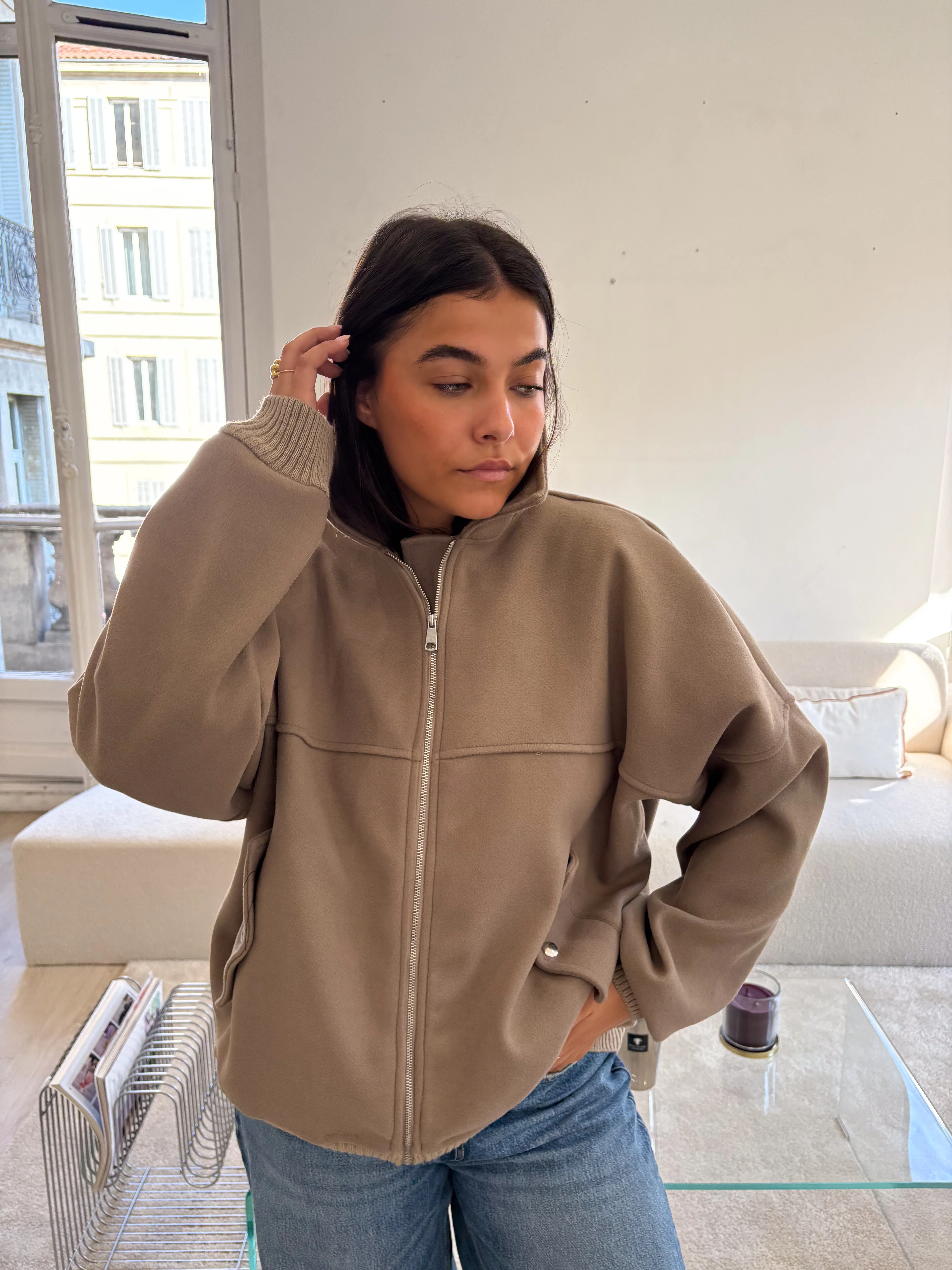 Bomber Angelina taupe - Image 3