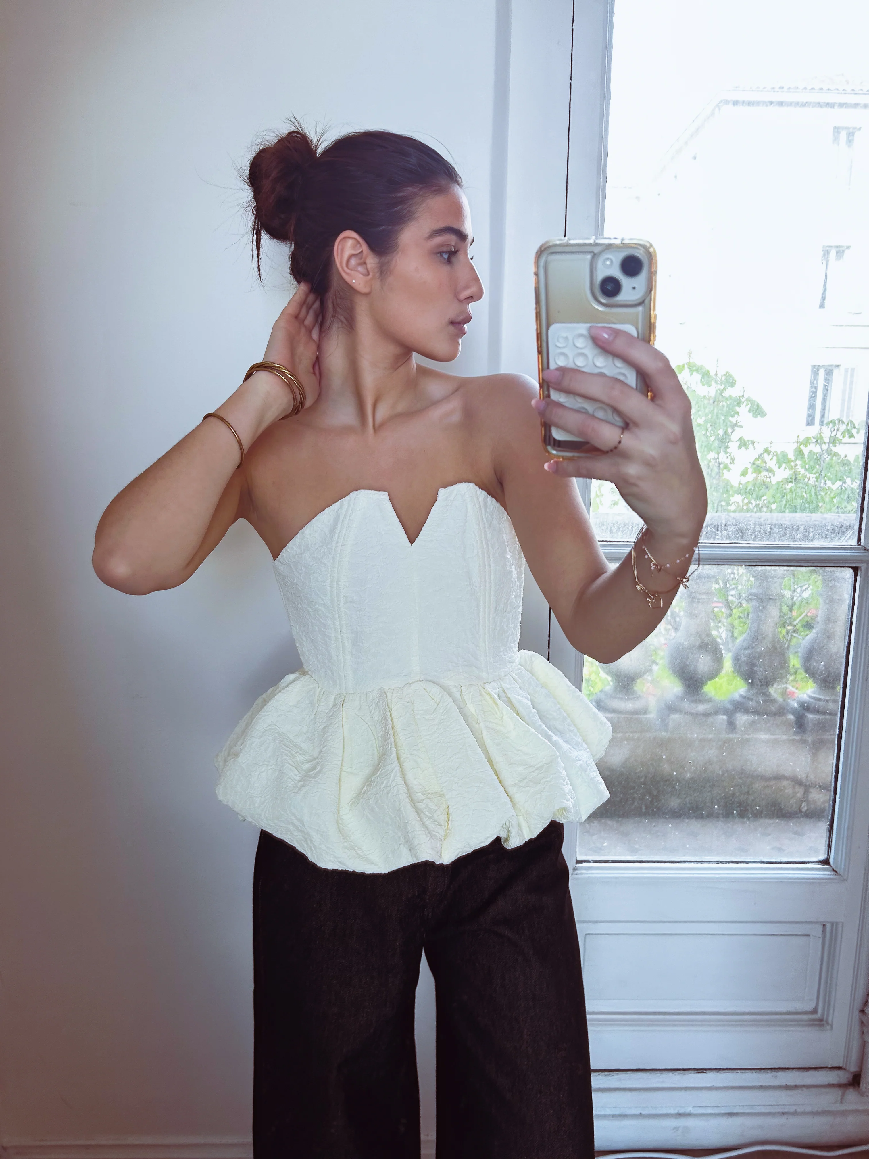 Bustier Marie blanc - Image 2