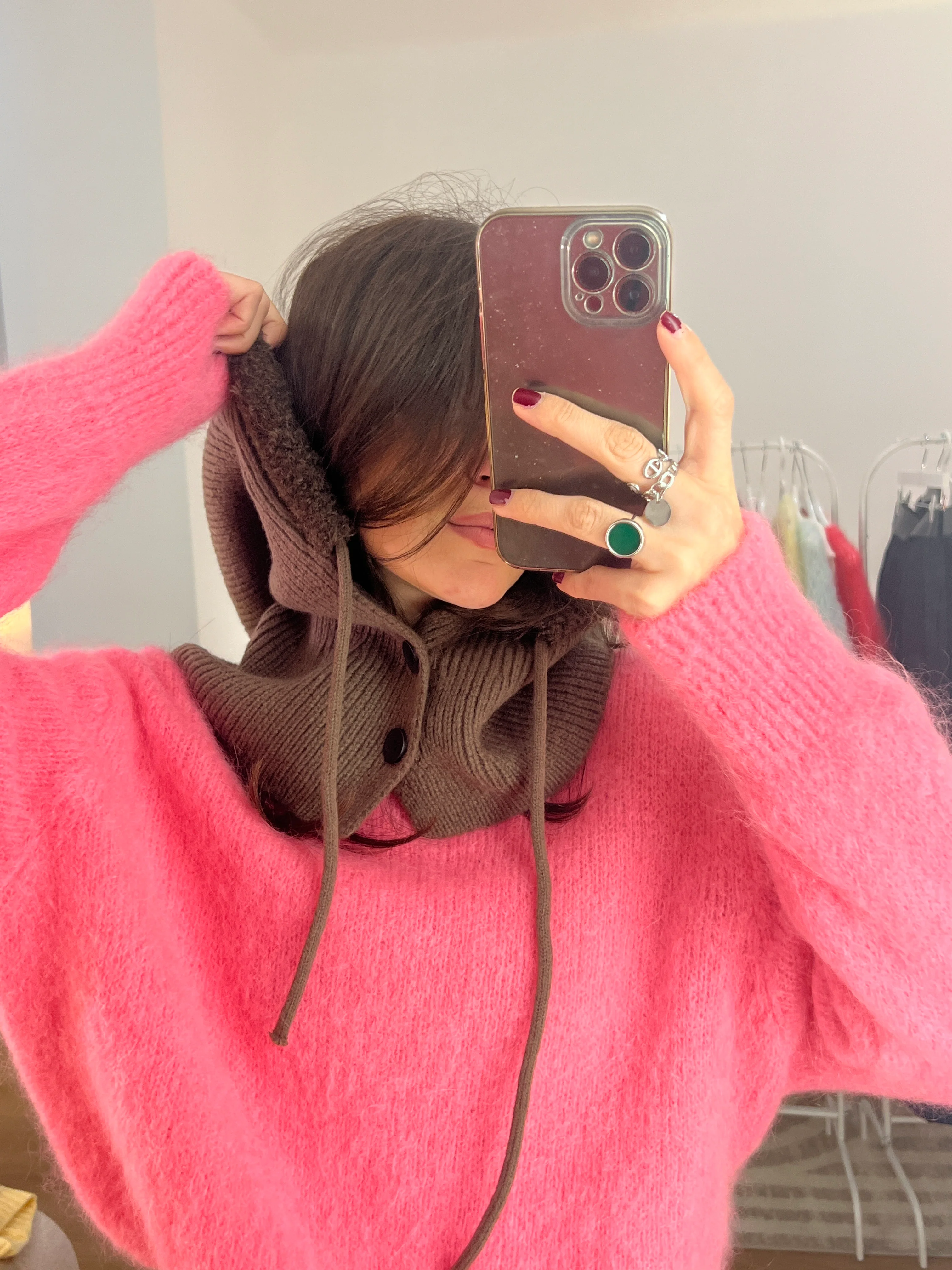 Cagoule Jenna marron