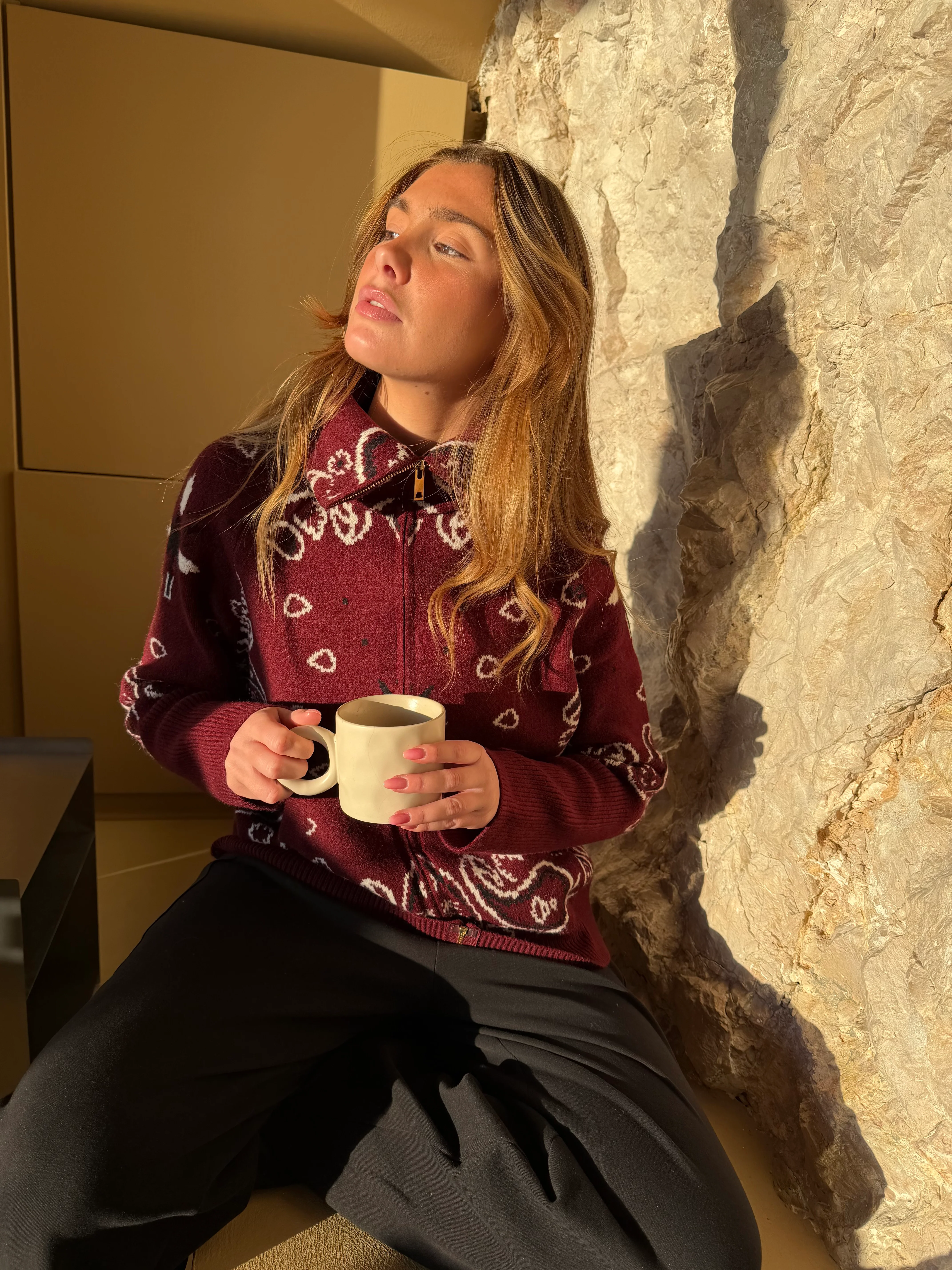 Gilet Carla bordeaux - Image 7