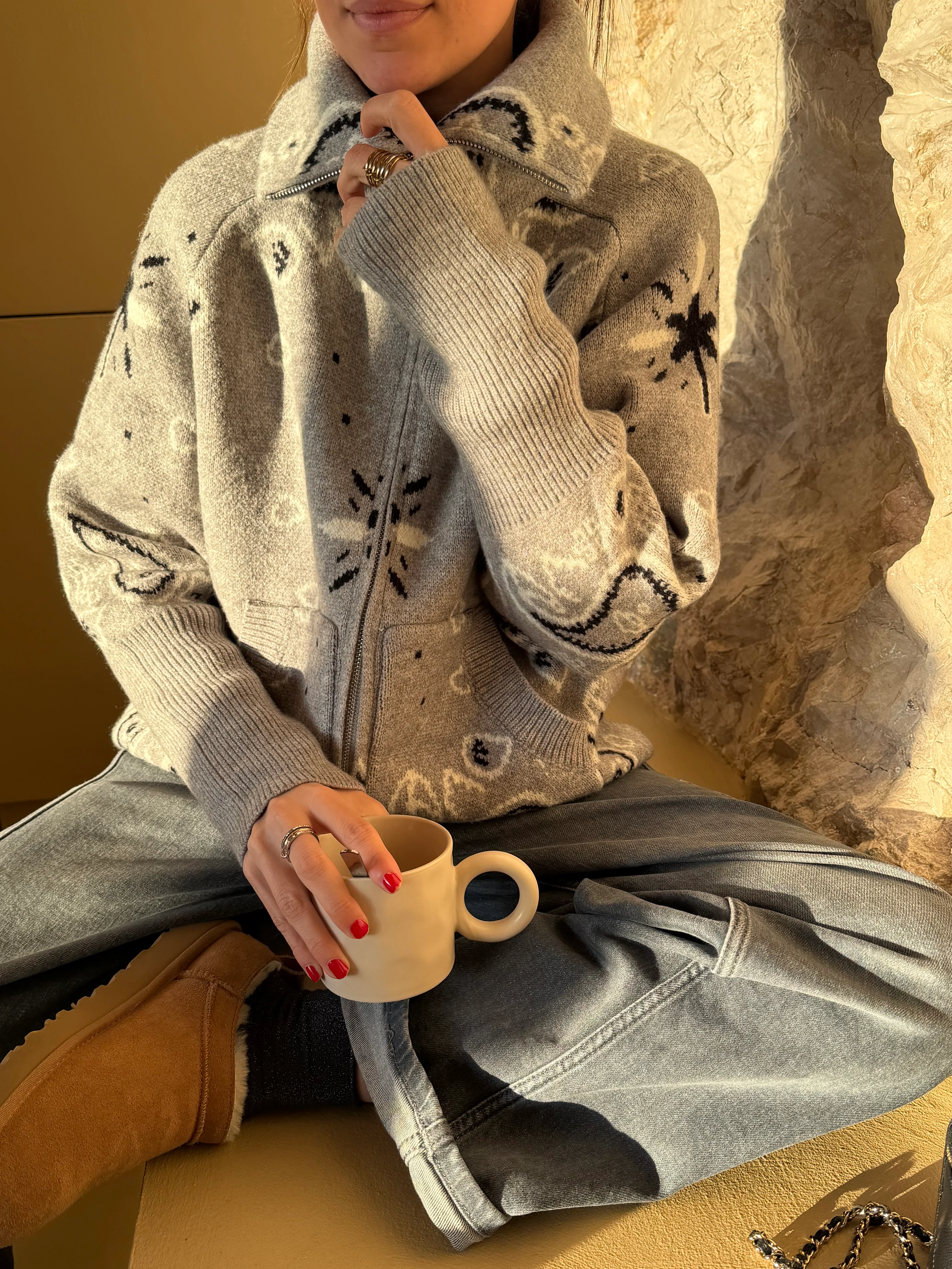 Gilet Carla gris - Image 5