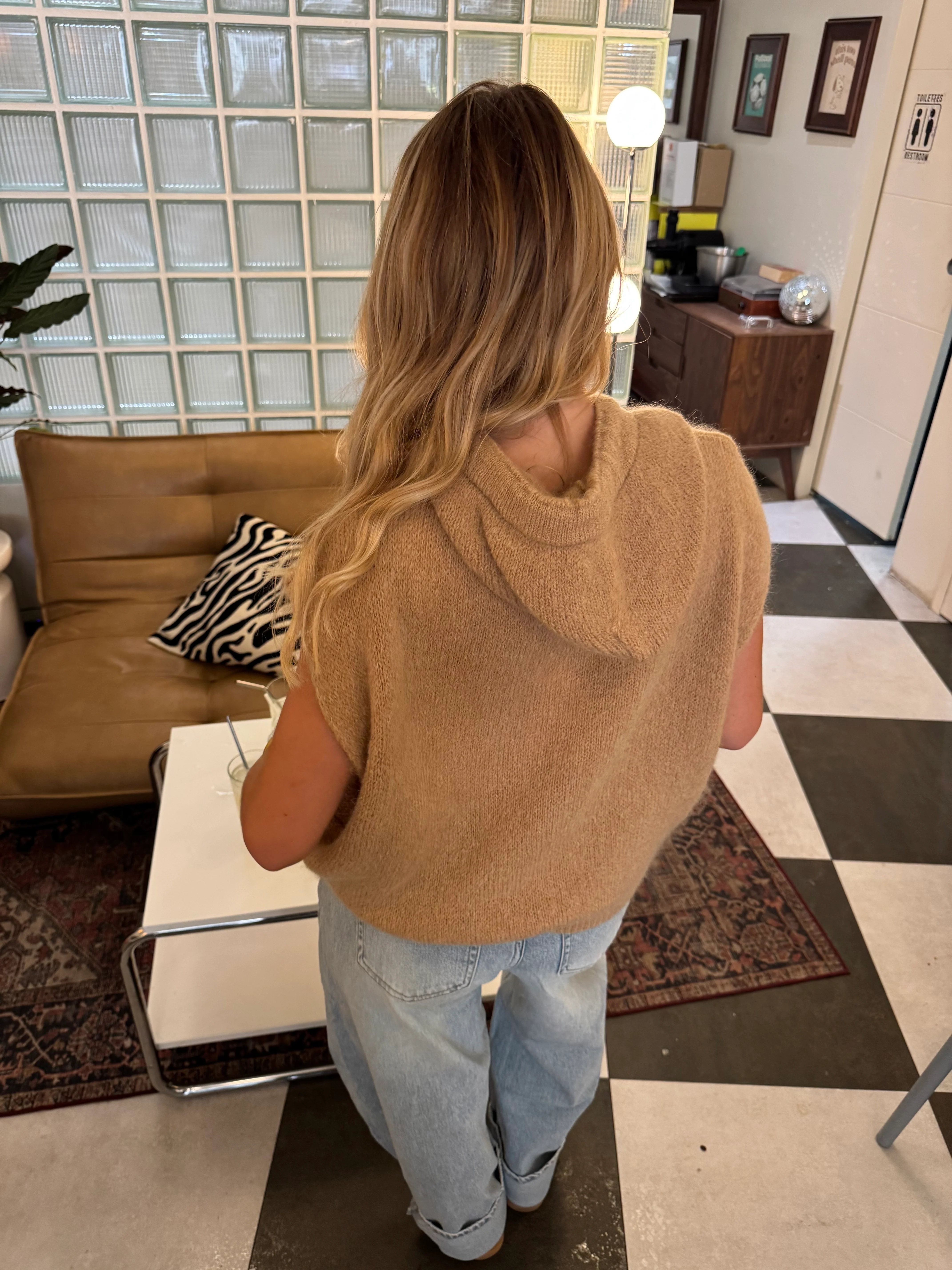 Gilet mohair Livia taupe - Image 2