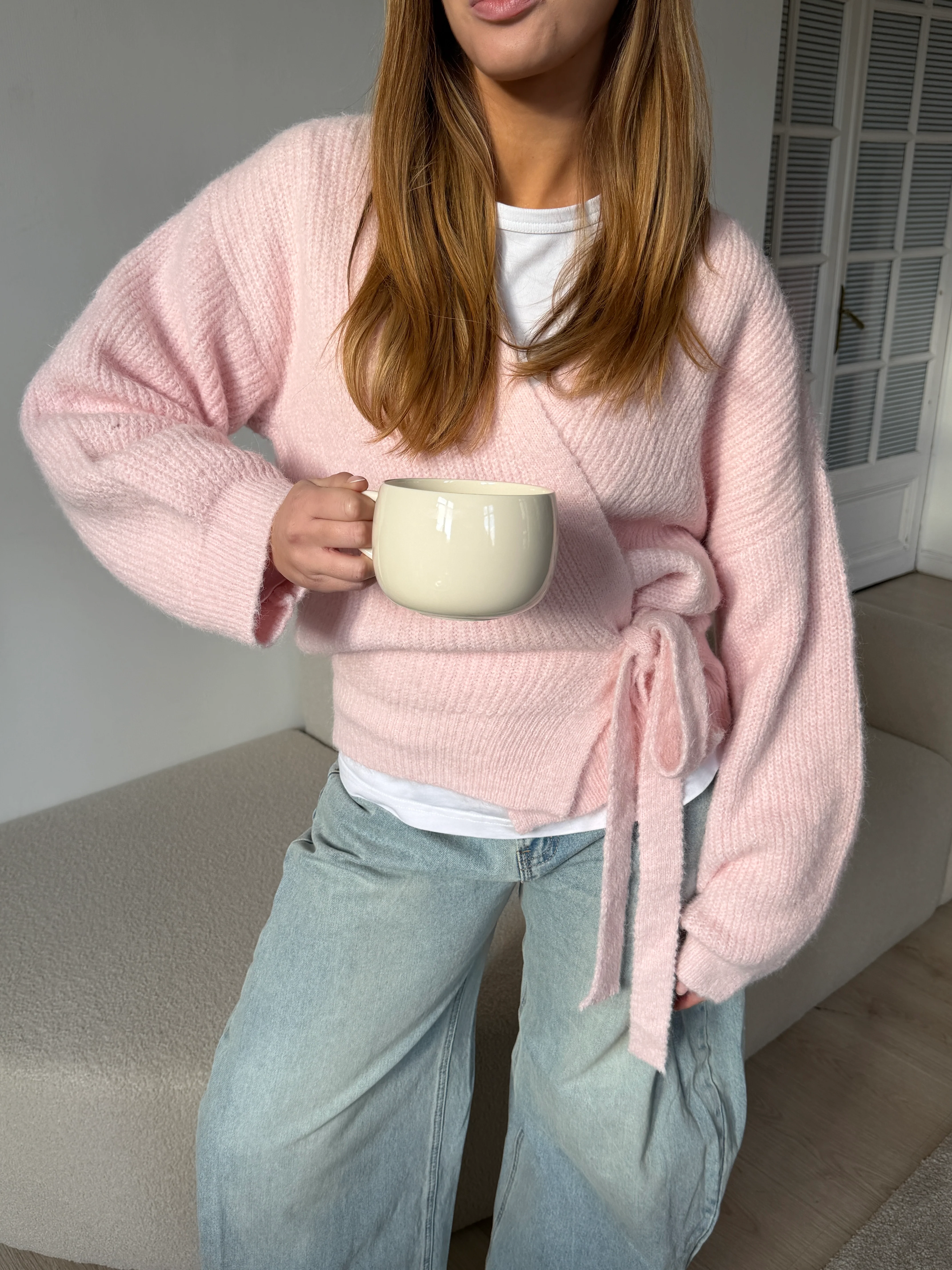 Gilet Sarah rose