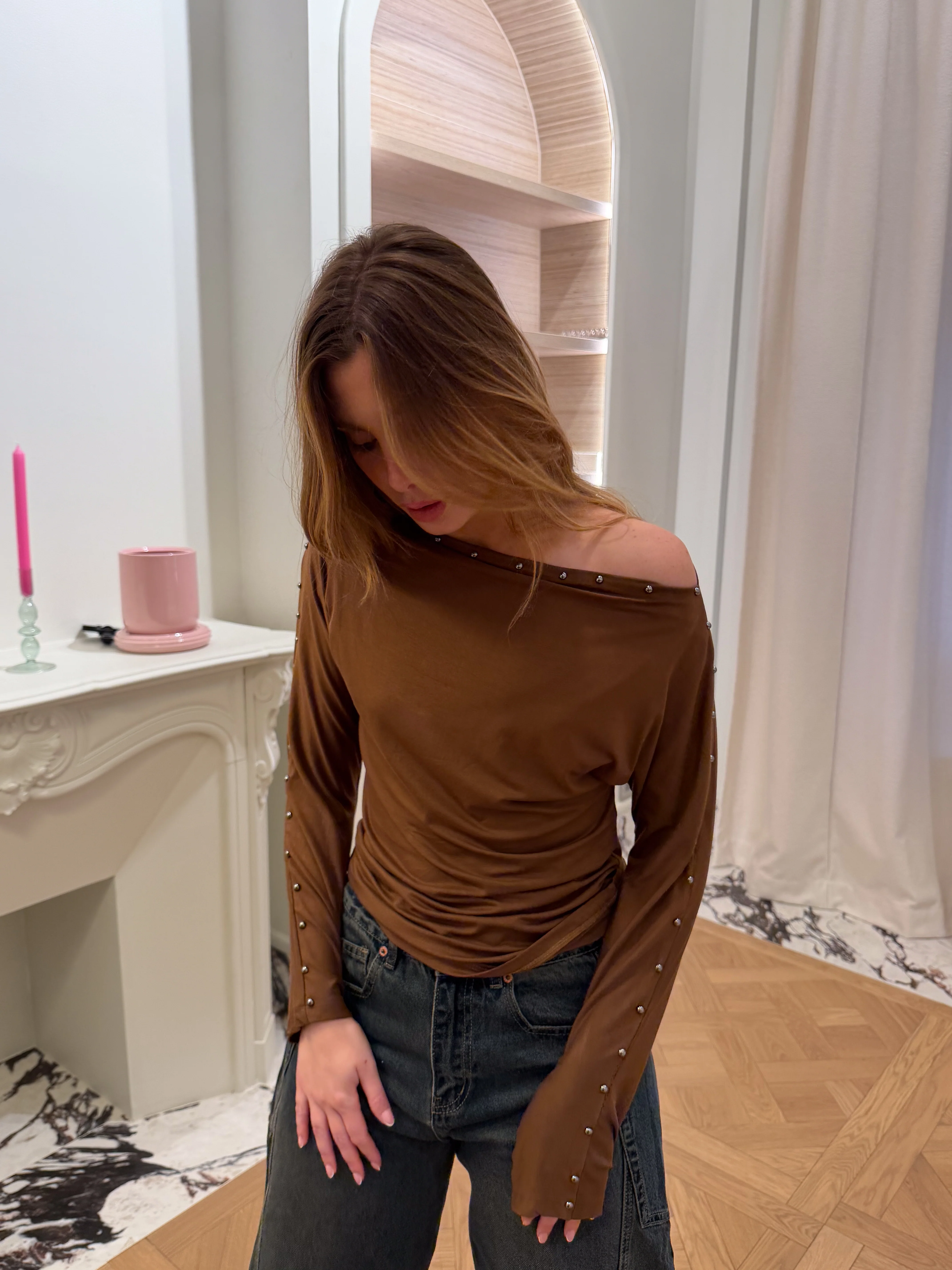 Haut Hailey marron - Image 2