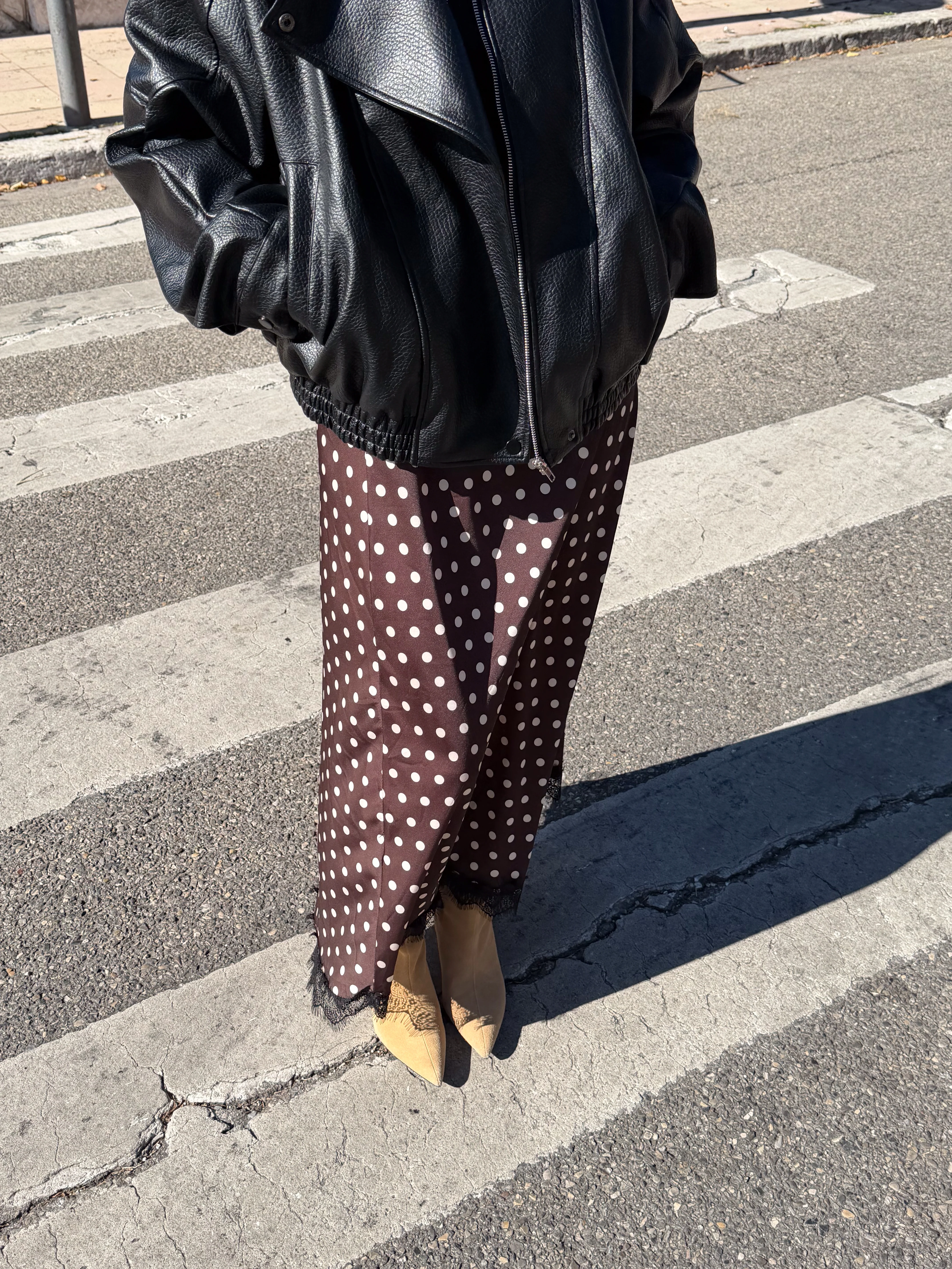 Jupe Clothilde marron - Image 3