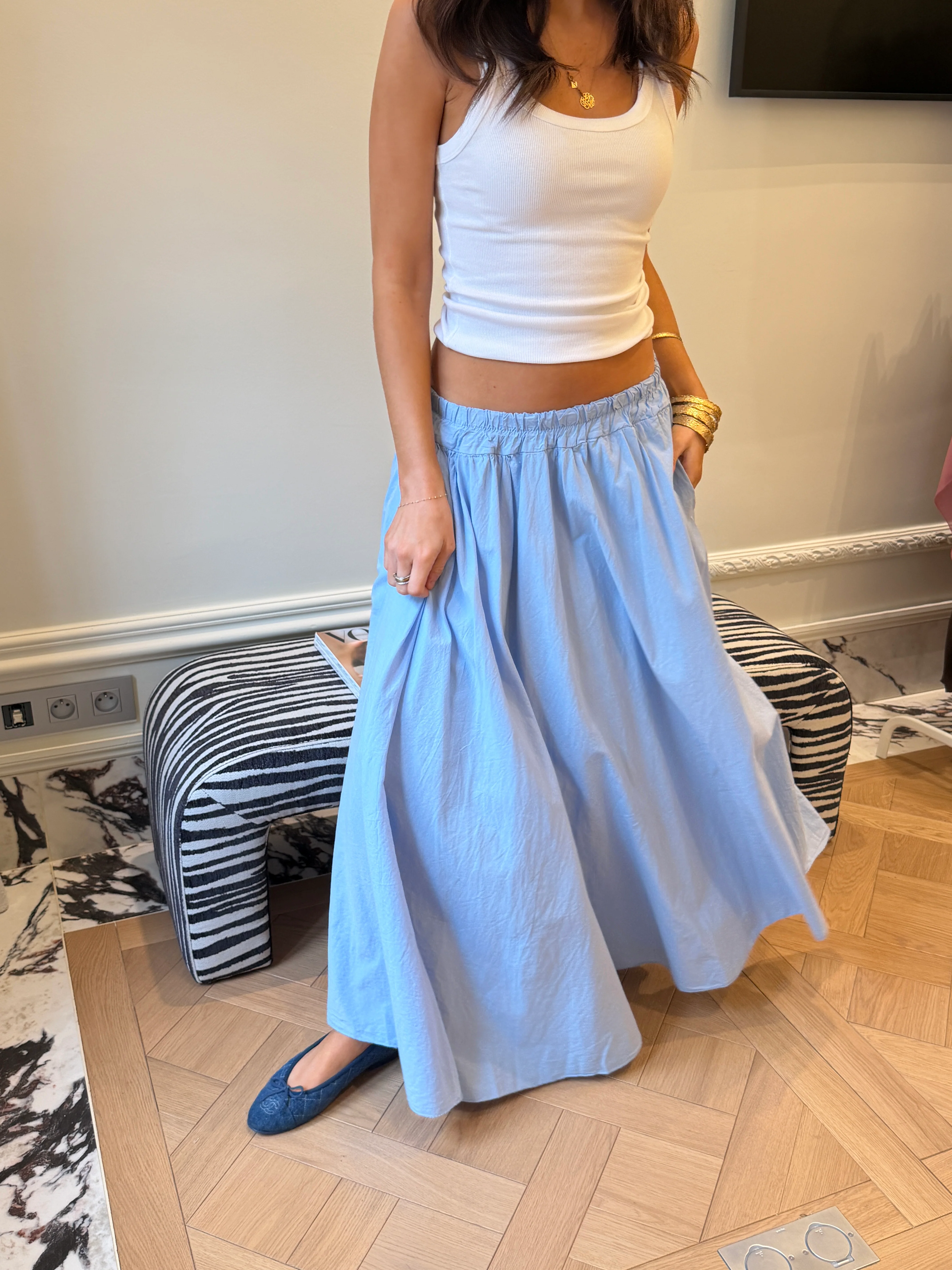 Jupe Martine bleu ciel - Image 6