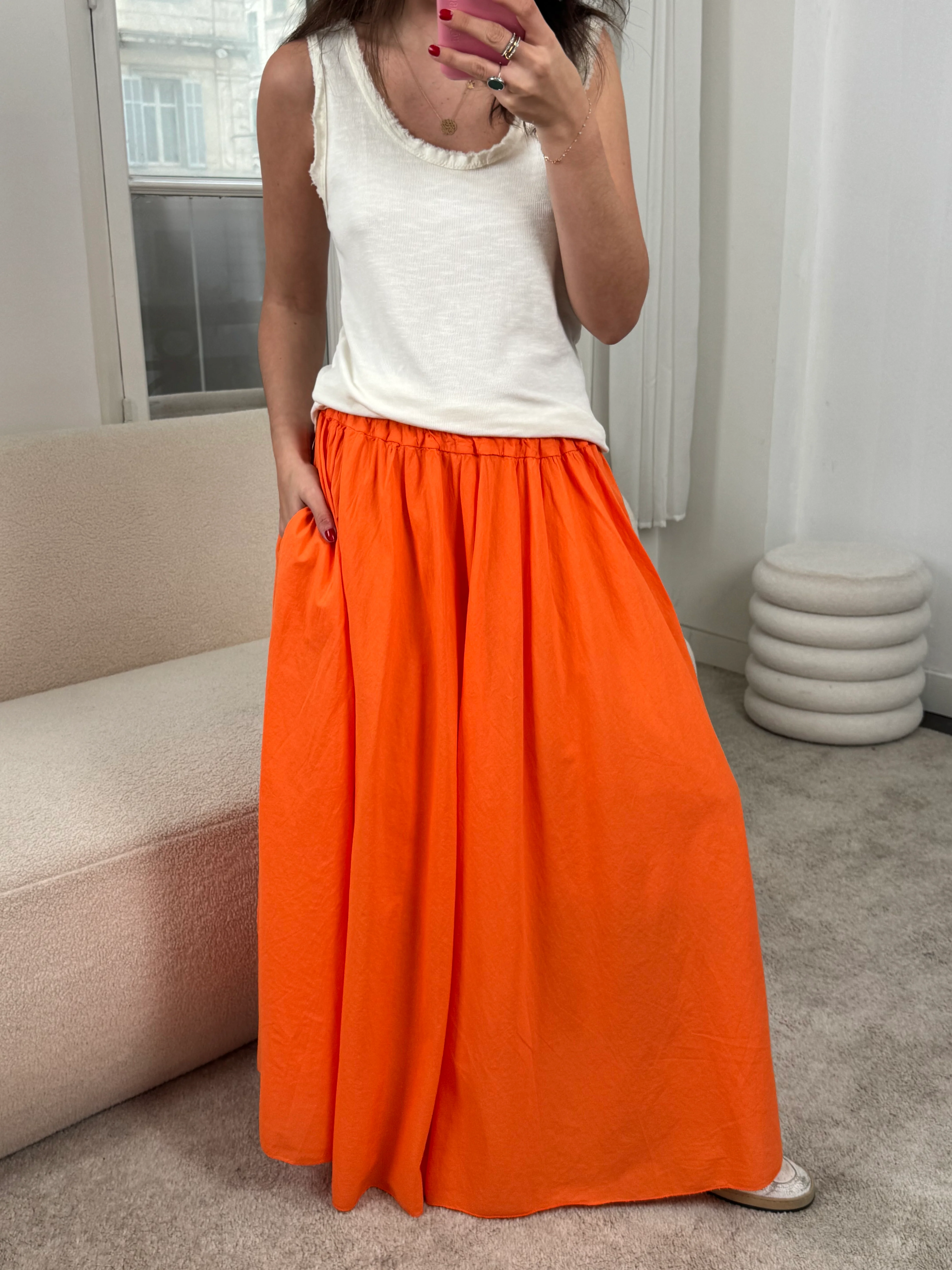 Jupe Martine orange - Image 2
