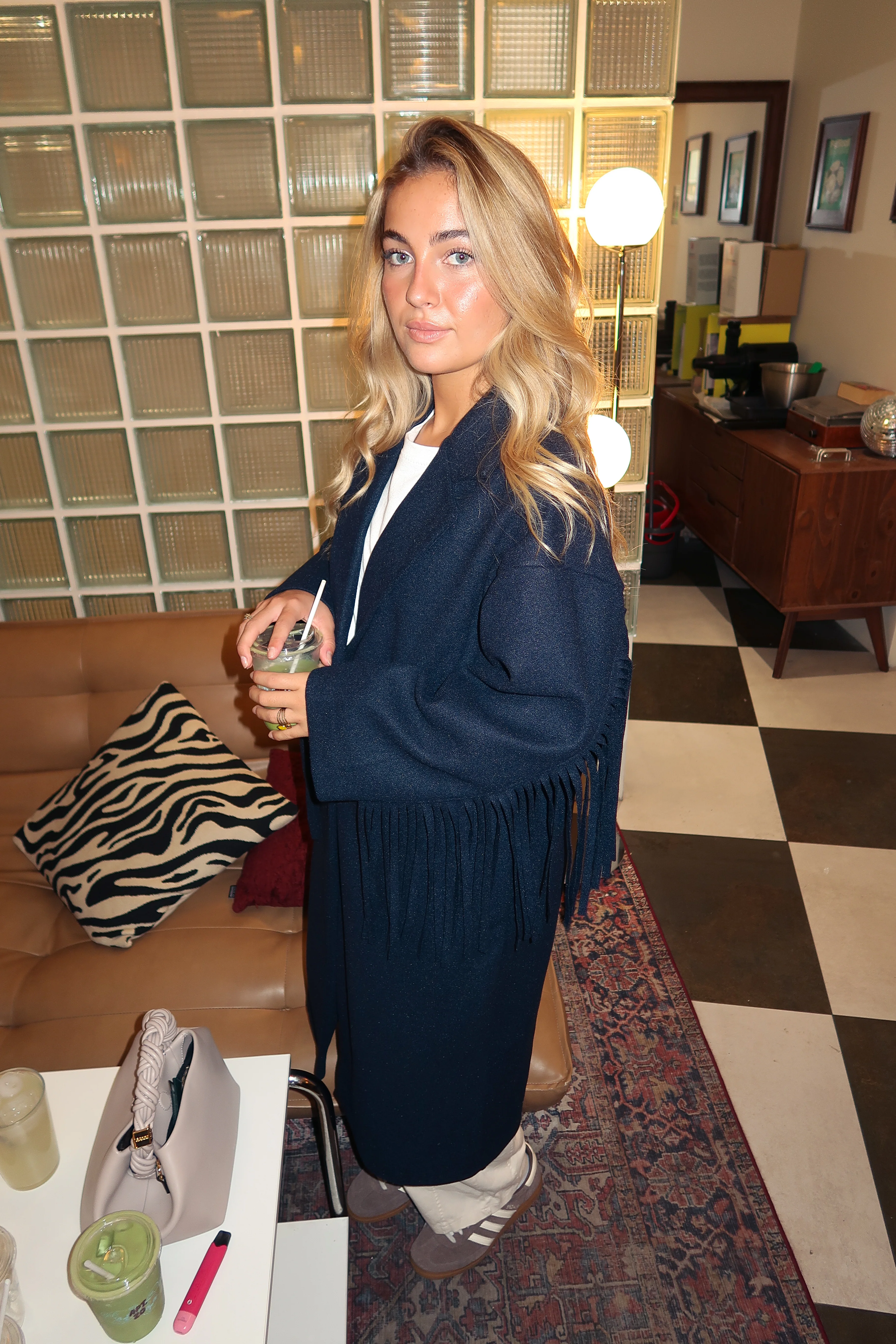 Manteau Lina bleu marine - Image 2