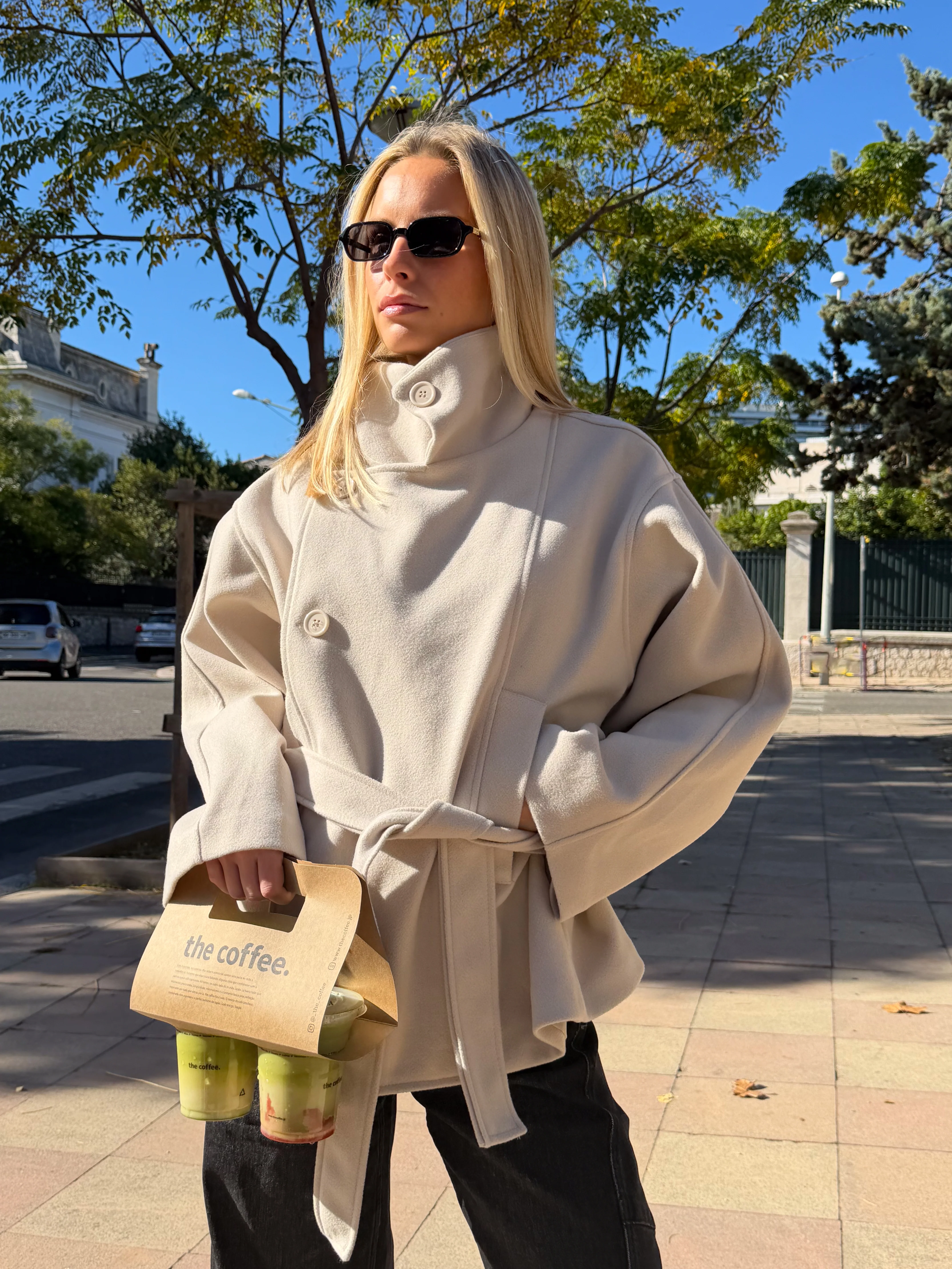 Manteau Roxane beige - Image 2