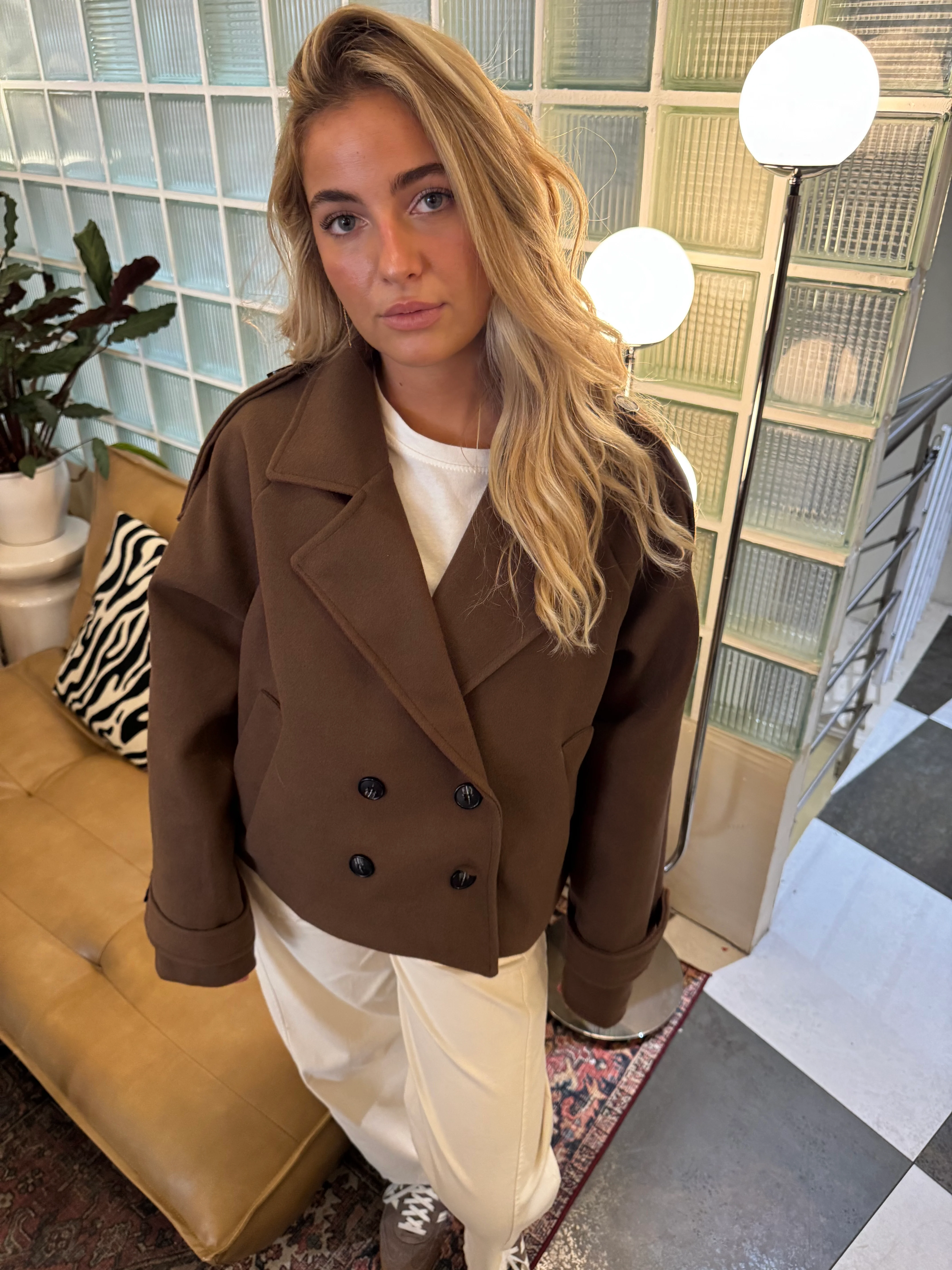 Manteau Spancer marron - Image 3