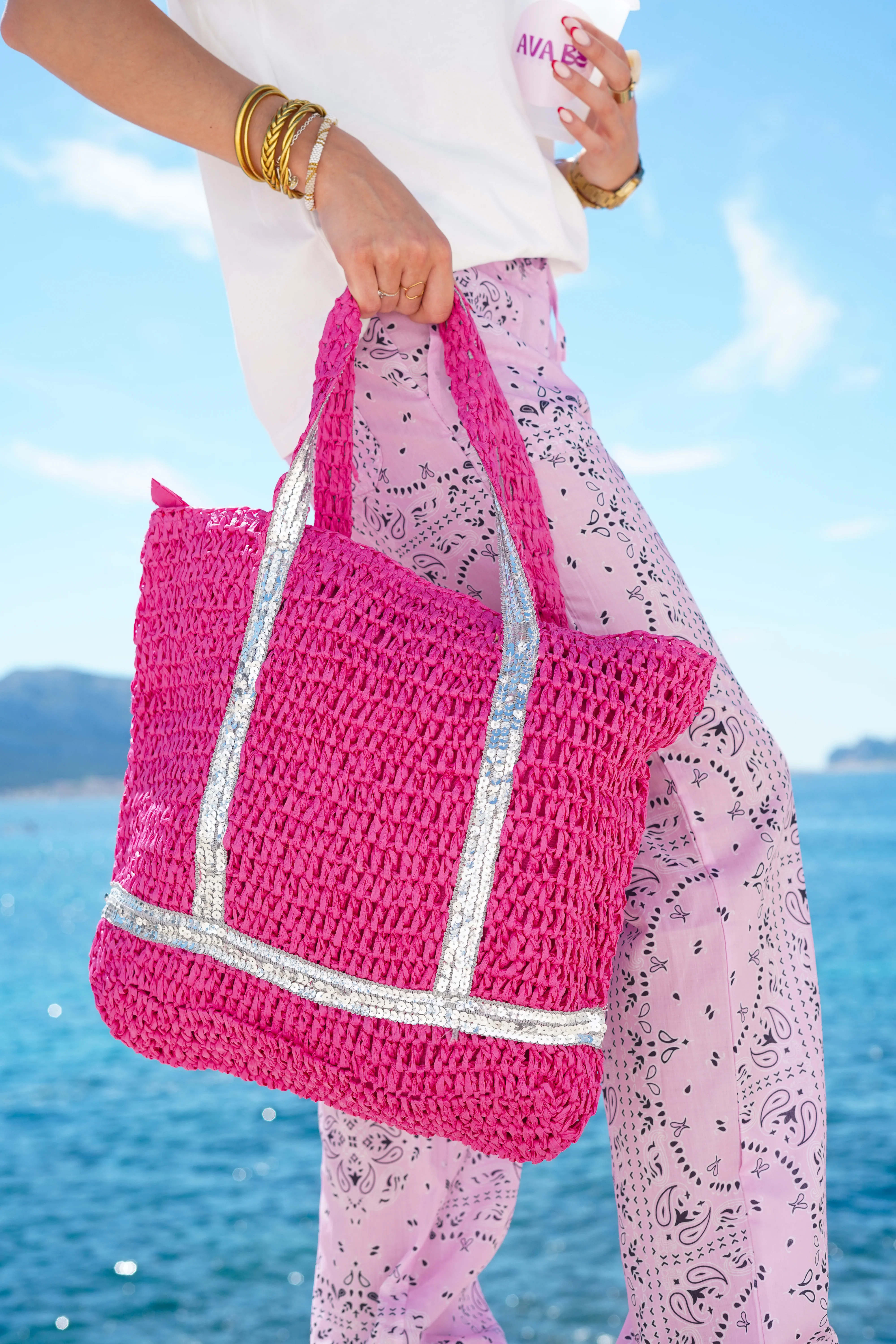 Panier Rosa rose
