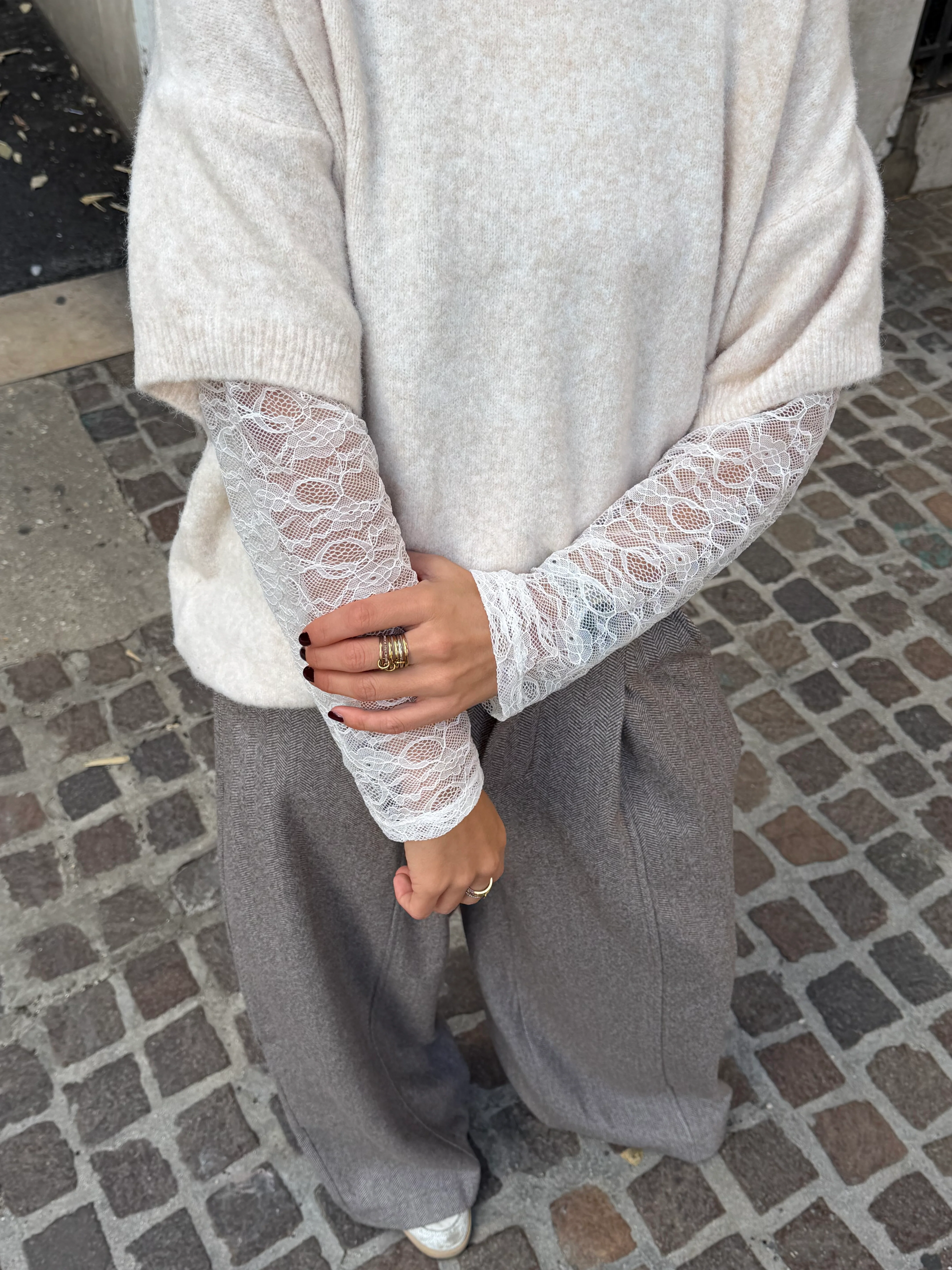 Pull Athéna beige