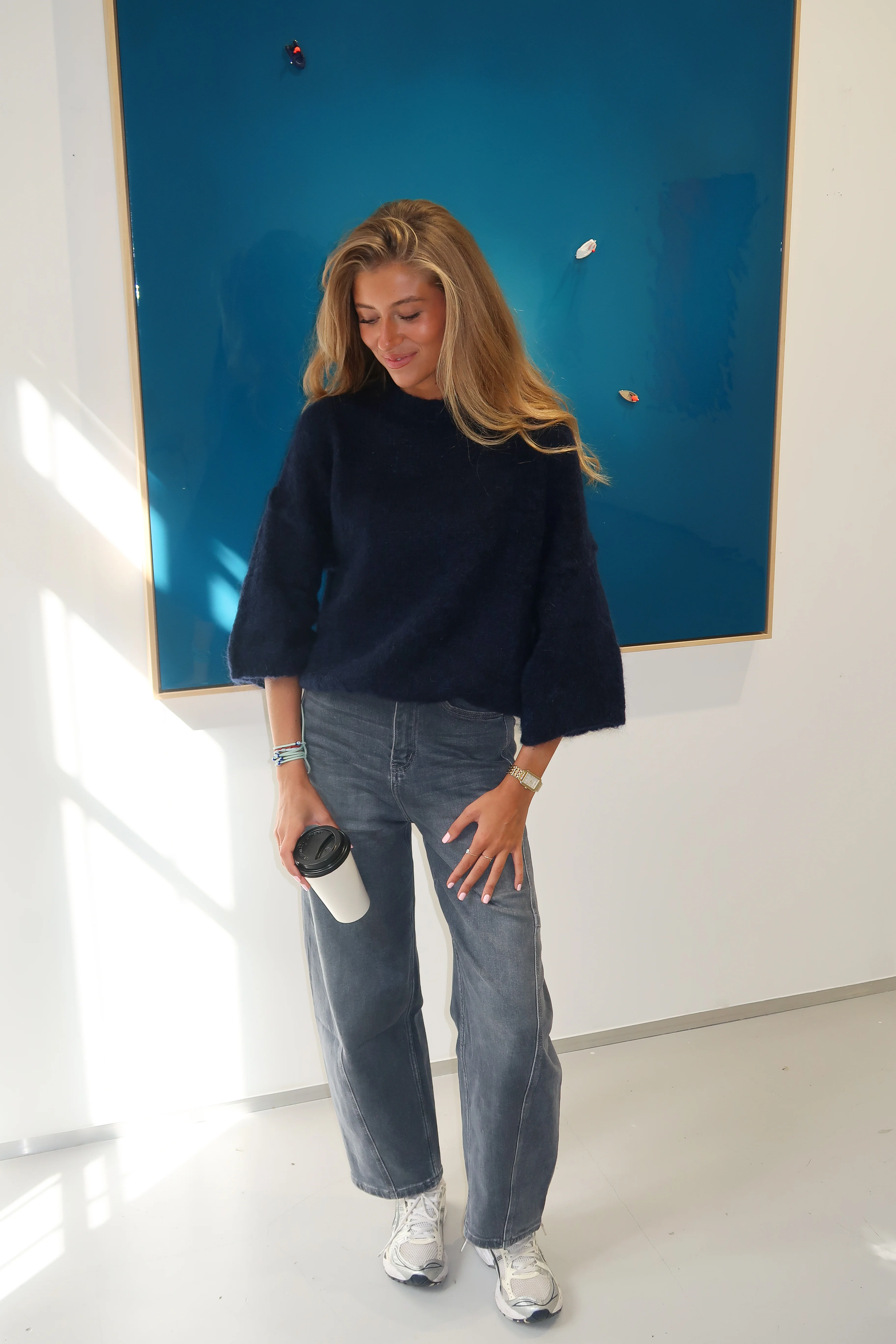 Pull mohair Judith bleu marine - Image 4
