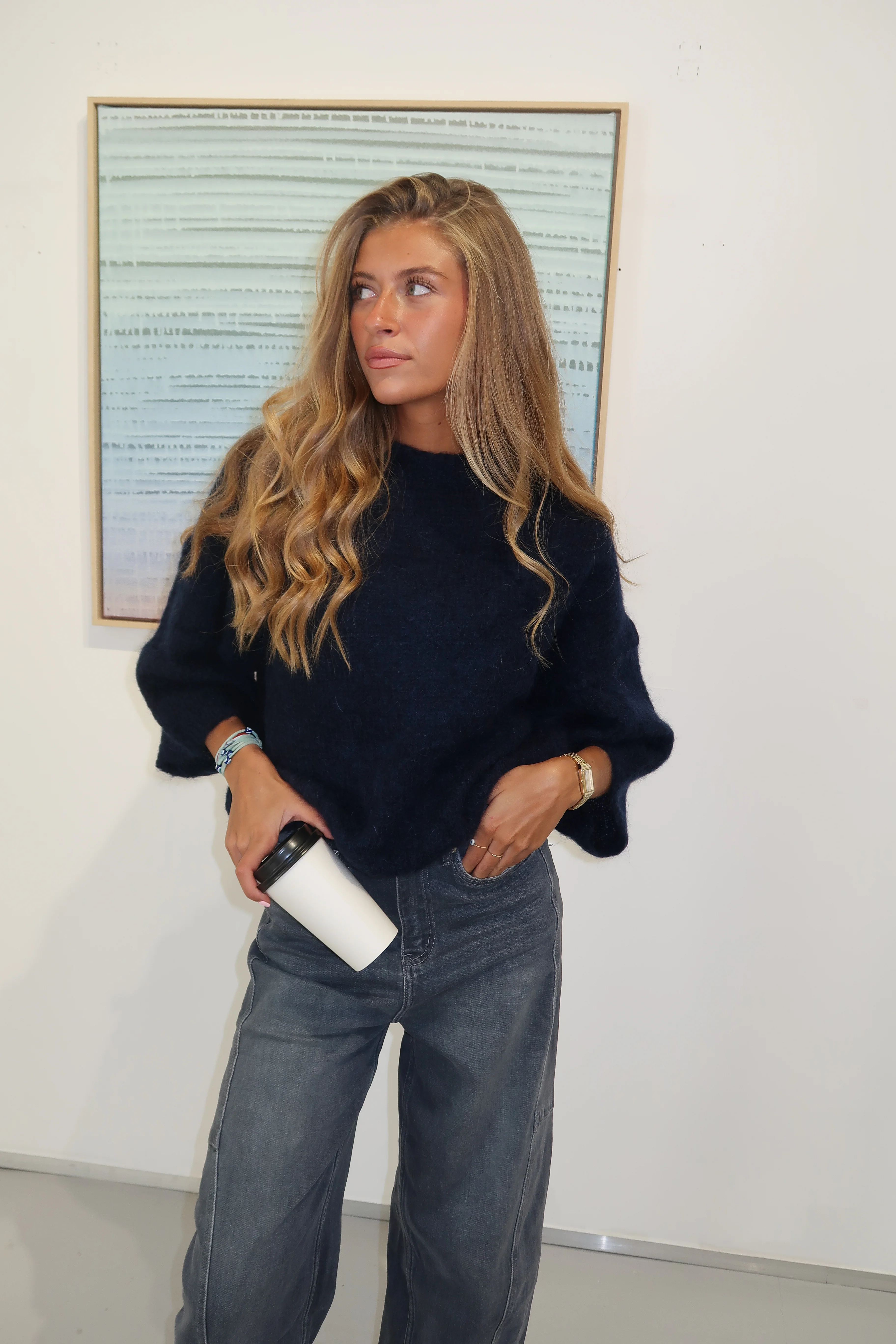 Pull mohair Judith bleu marine - Image 5