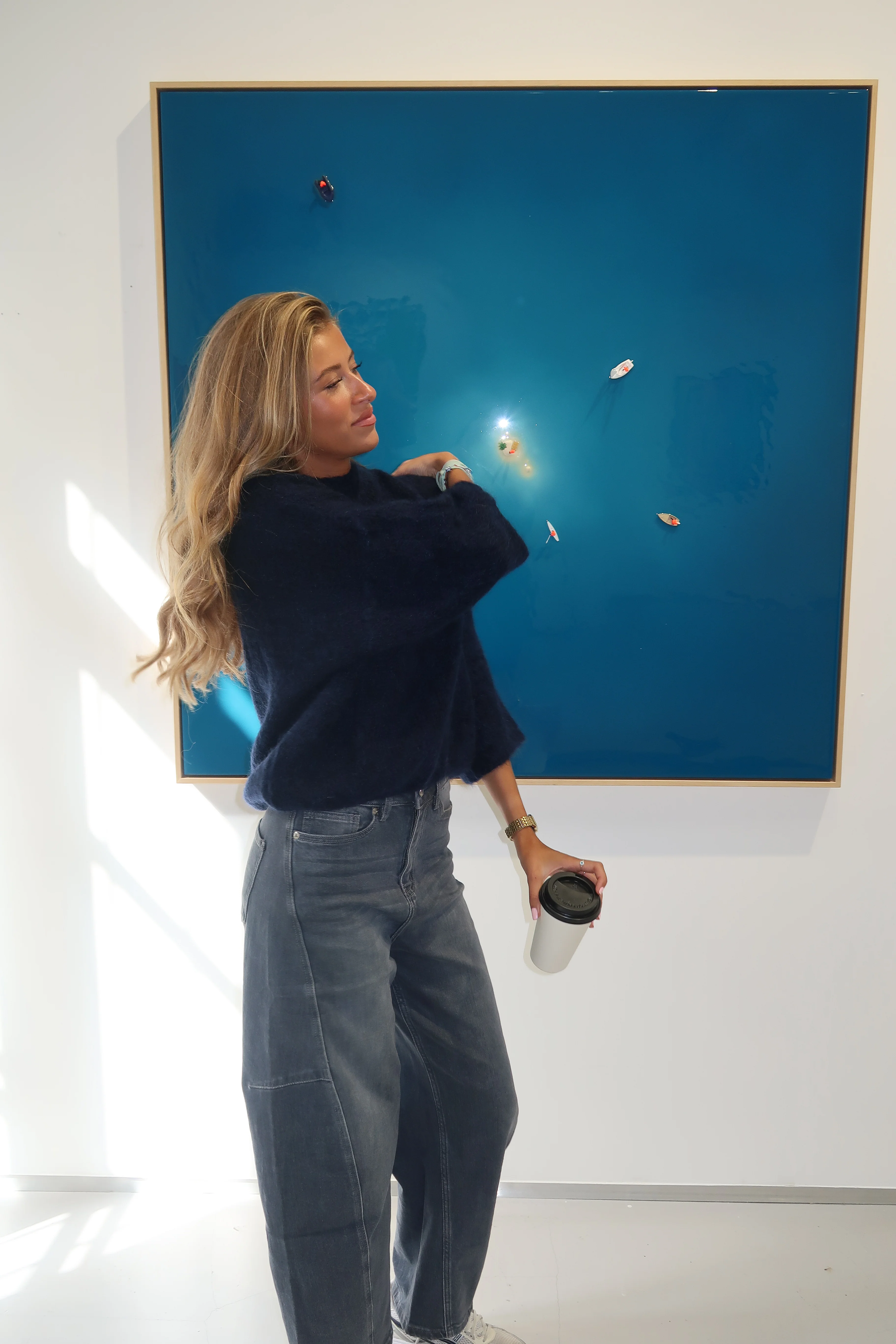 Pull mohair Judith bleu marine - Image 6