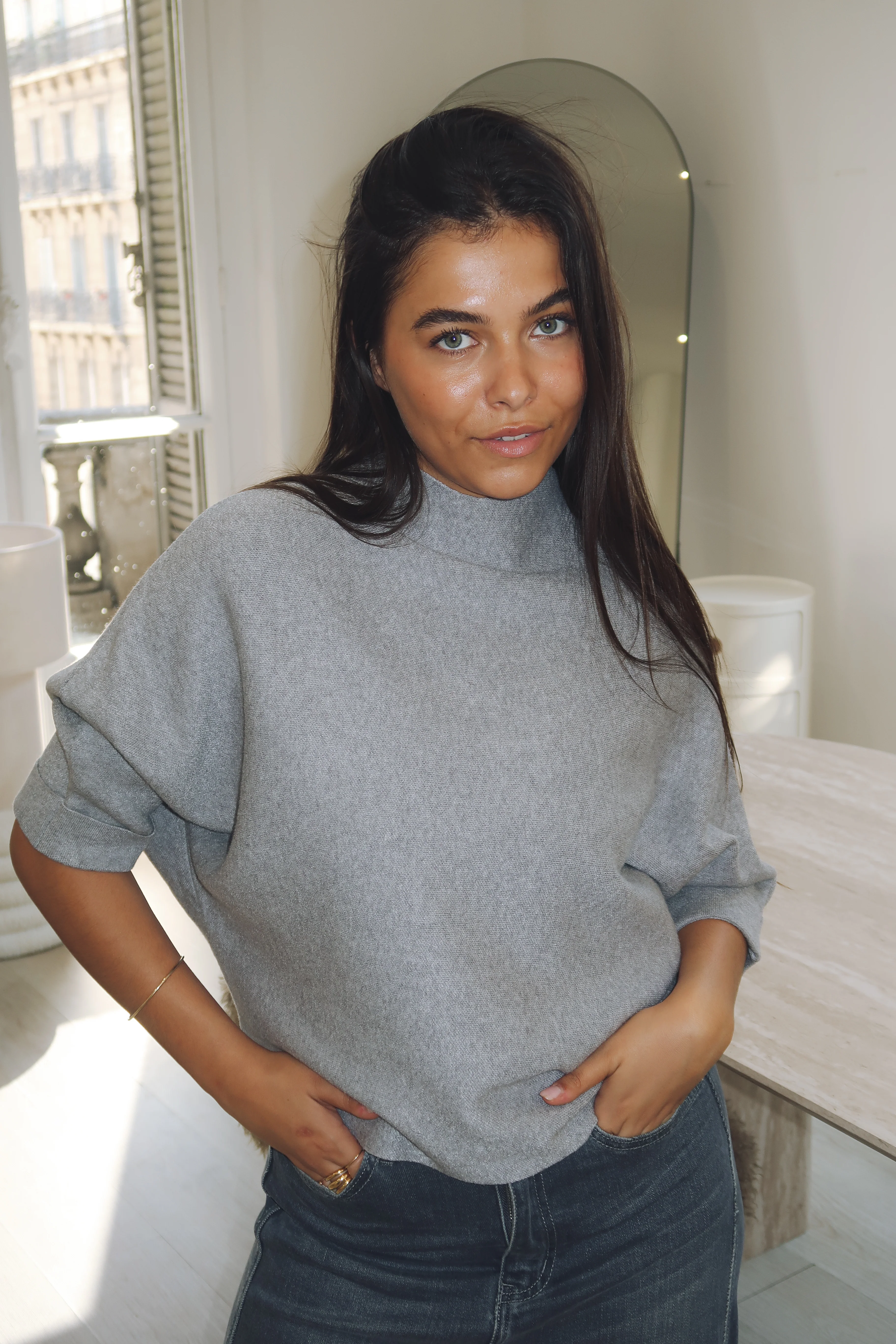 Pull Lise gris - Image 2