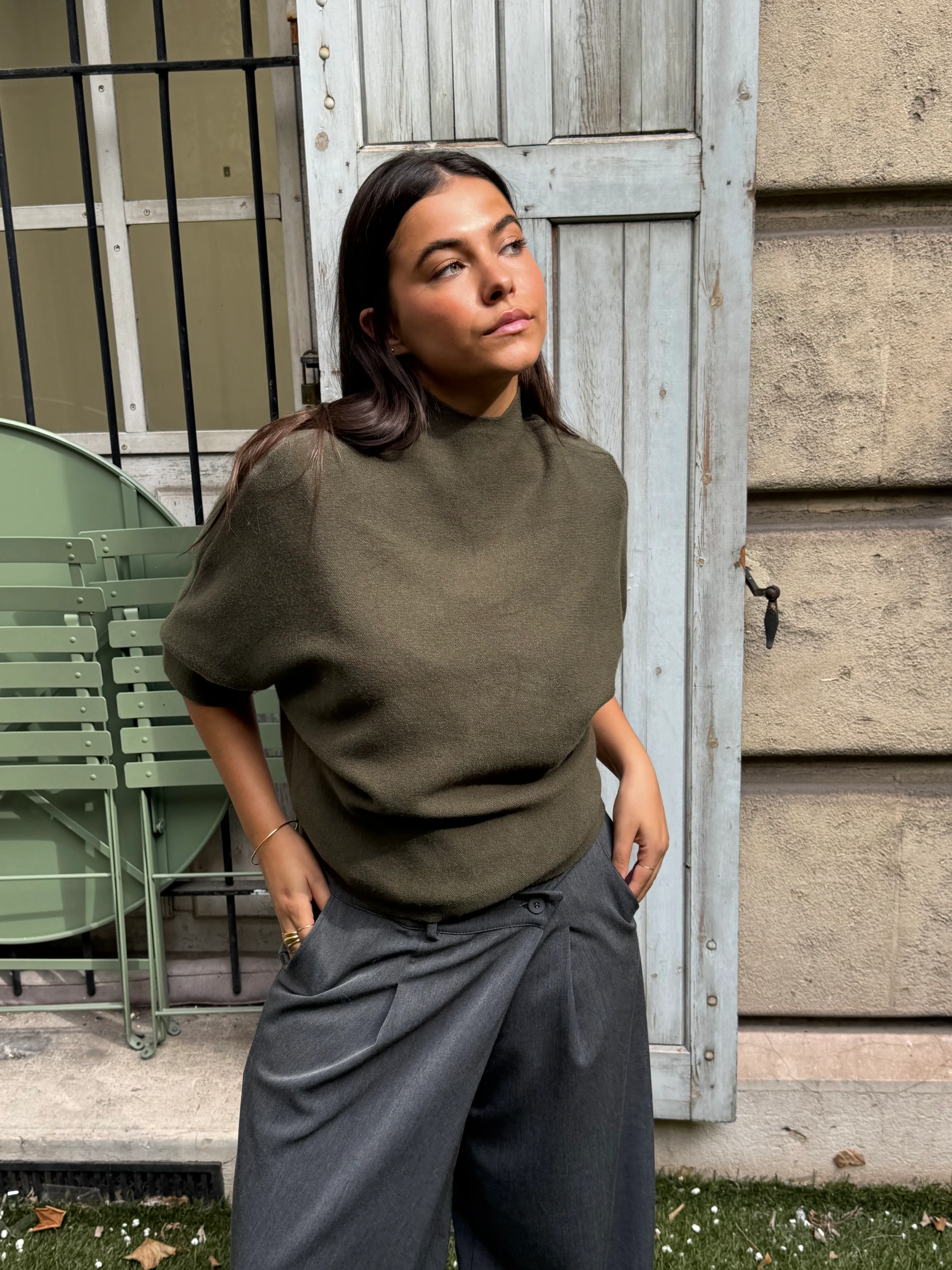 Pull Lise kaki