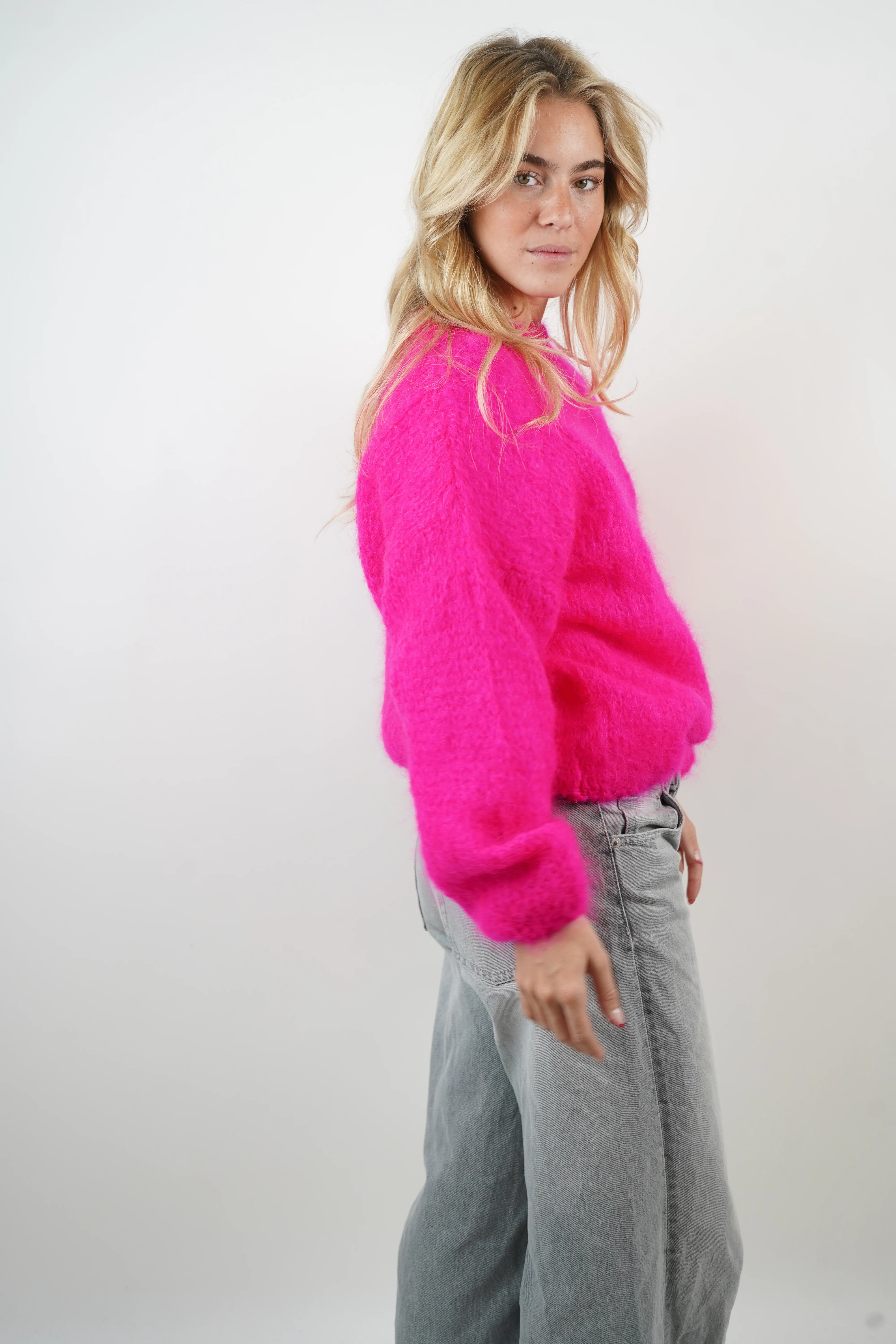 Pull Dina mohair fuchsia - Image 3