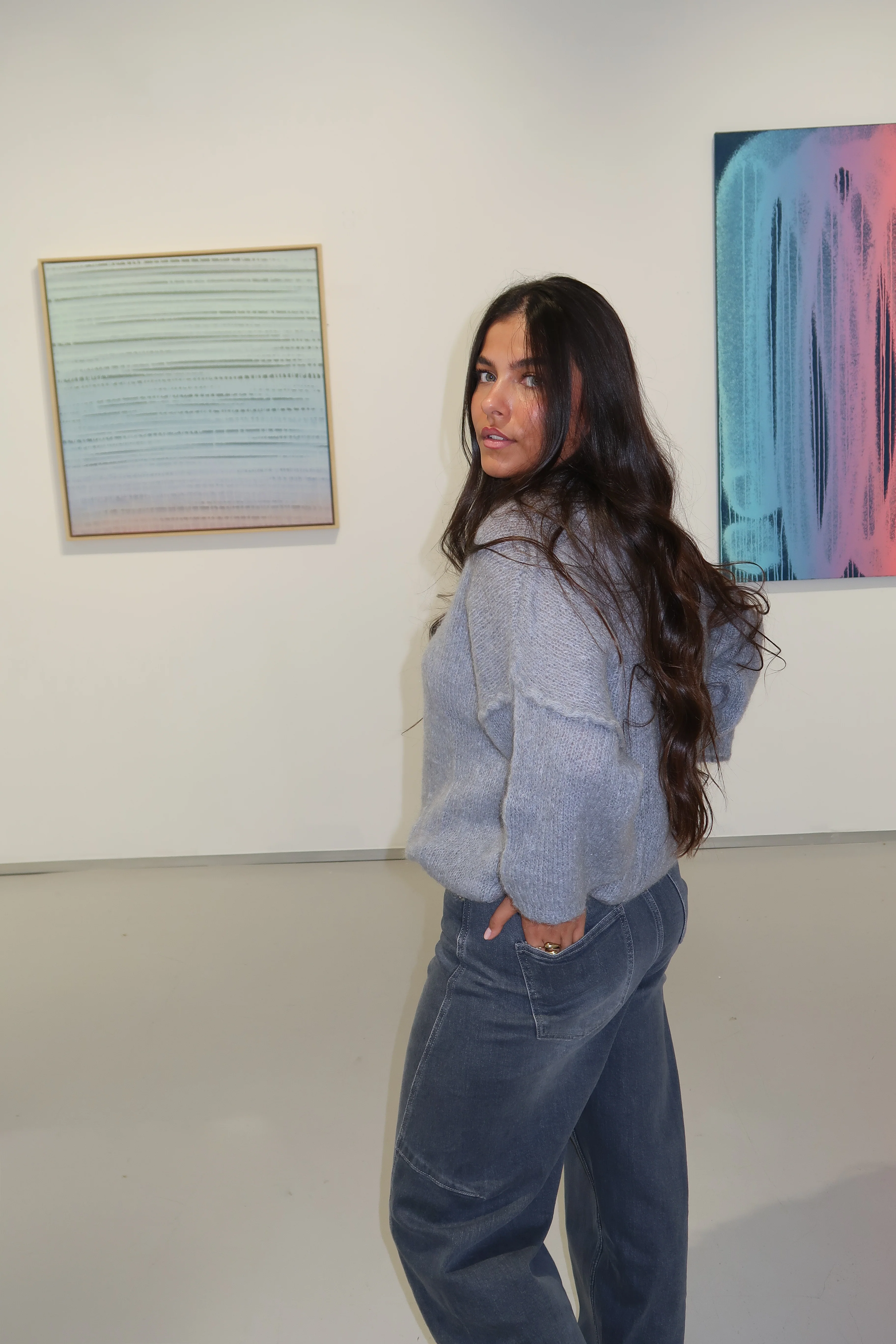 Pull mohair Judith gris - Image 4