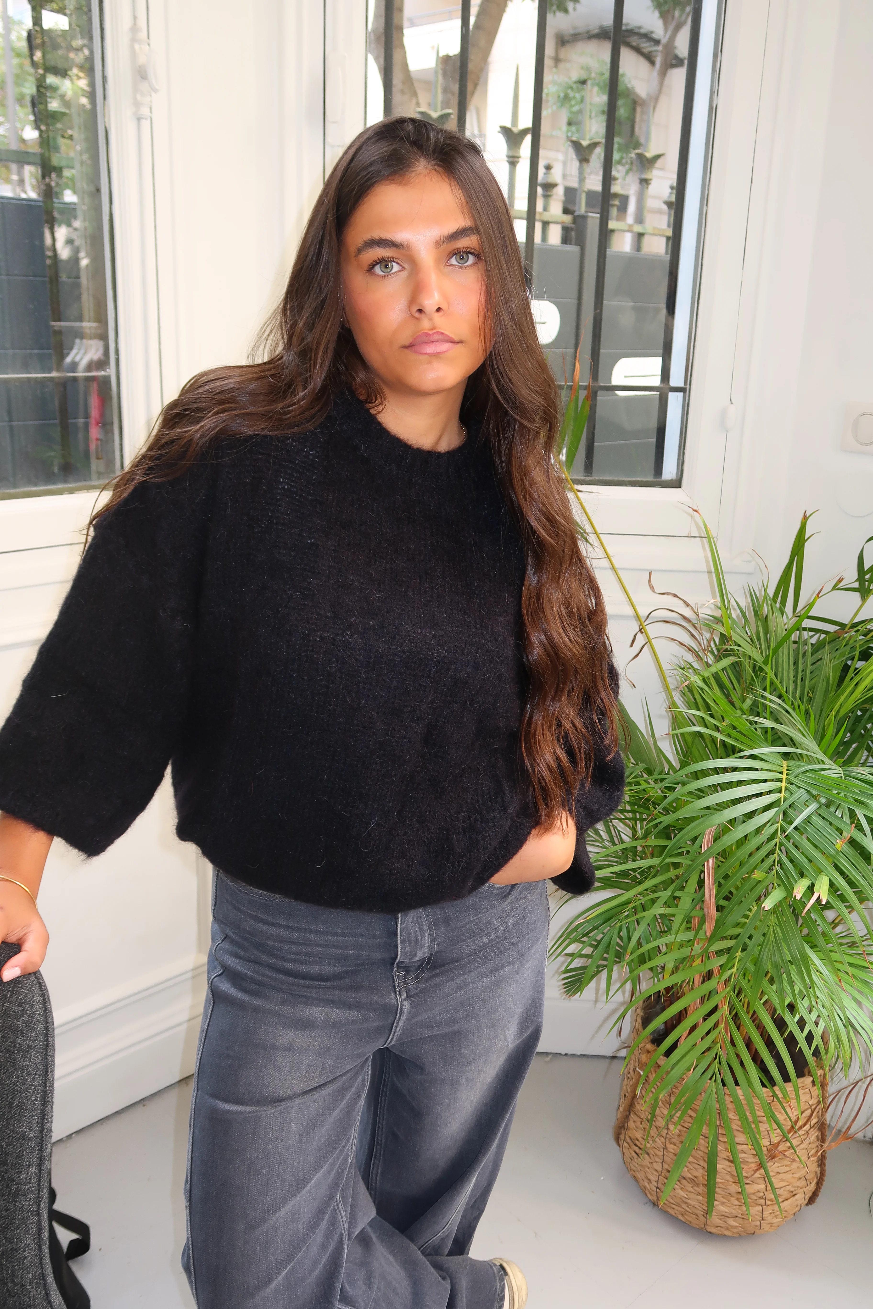 Pull mohair Judith noir - Image 3