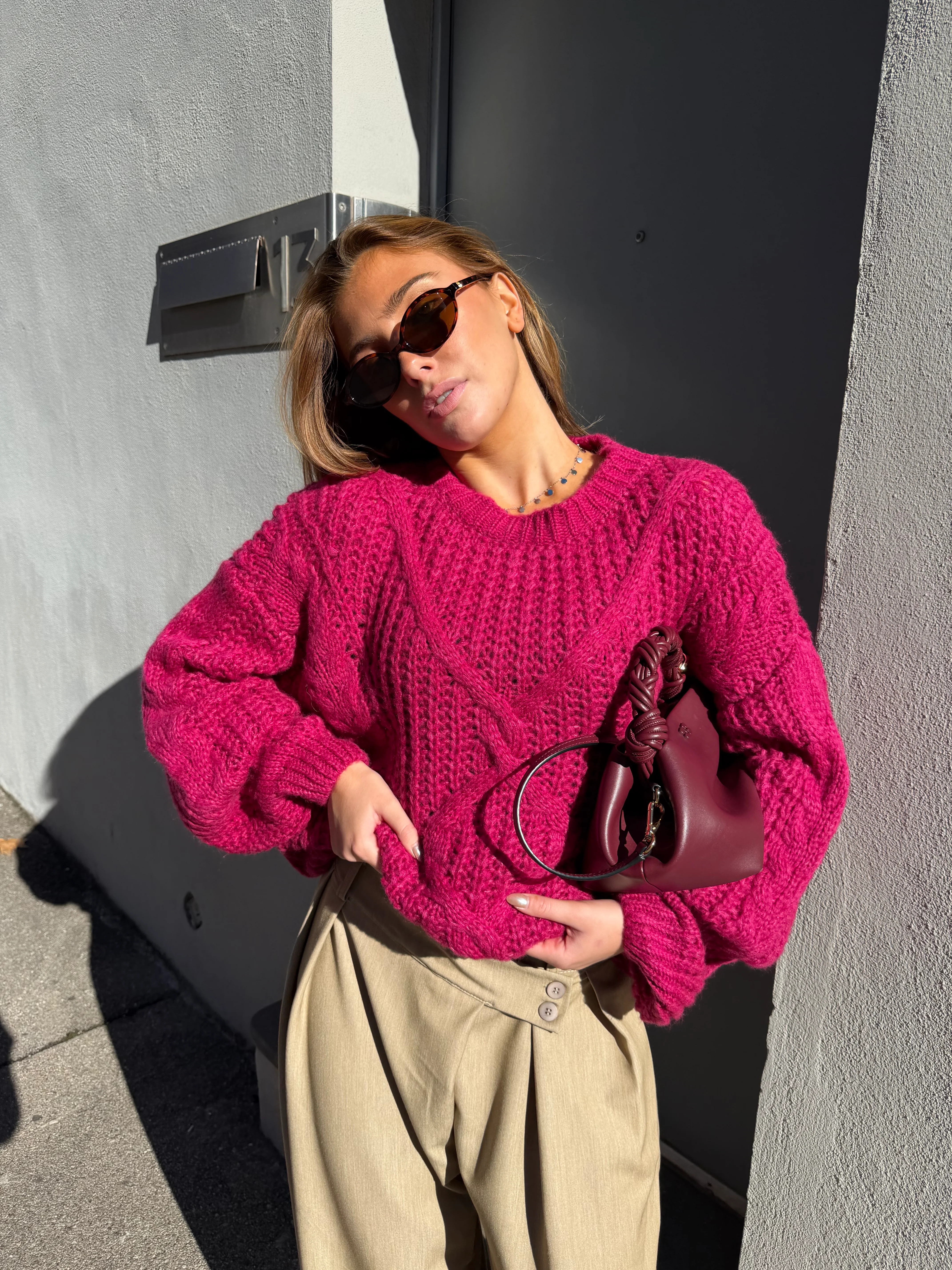 Pull Monica rose fuchshia