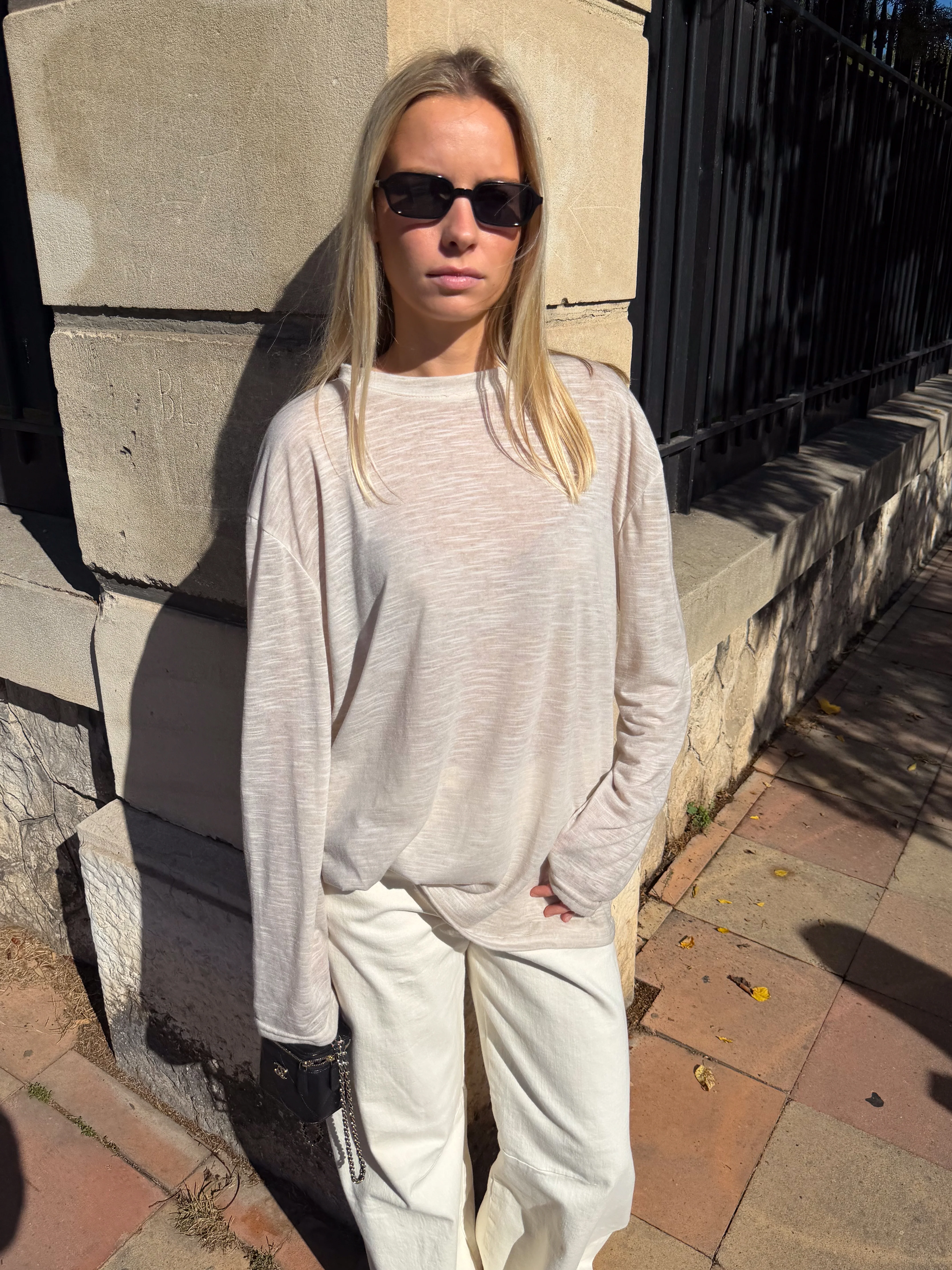 Tee-shirt Colomba beige - Image 3