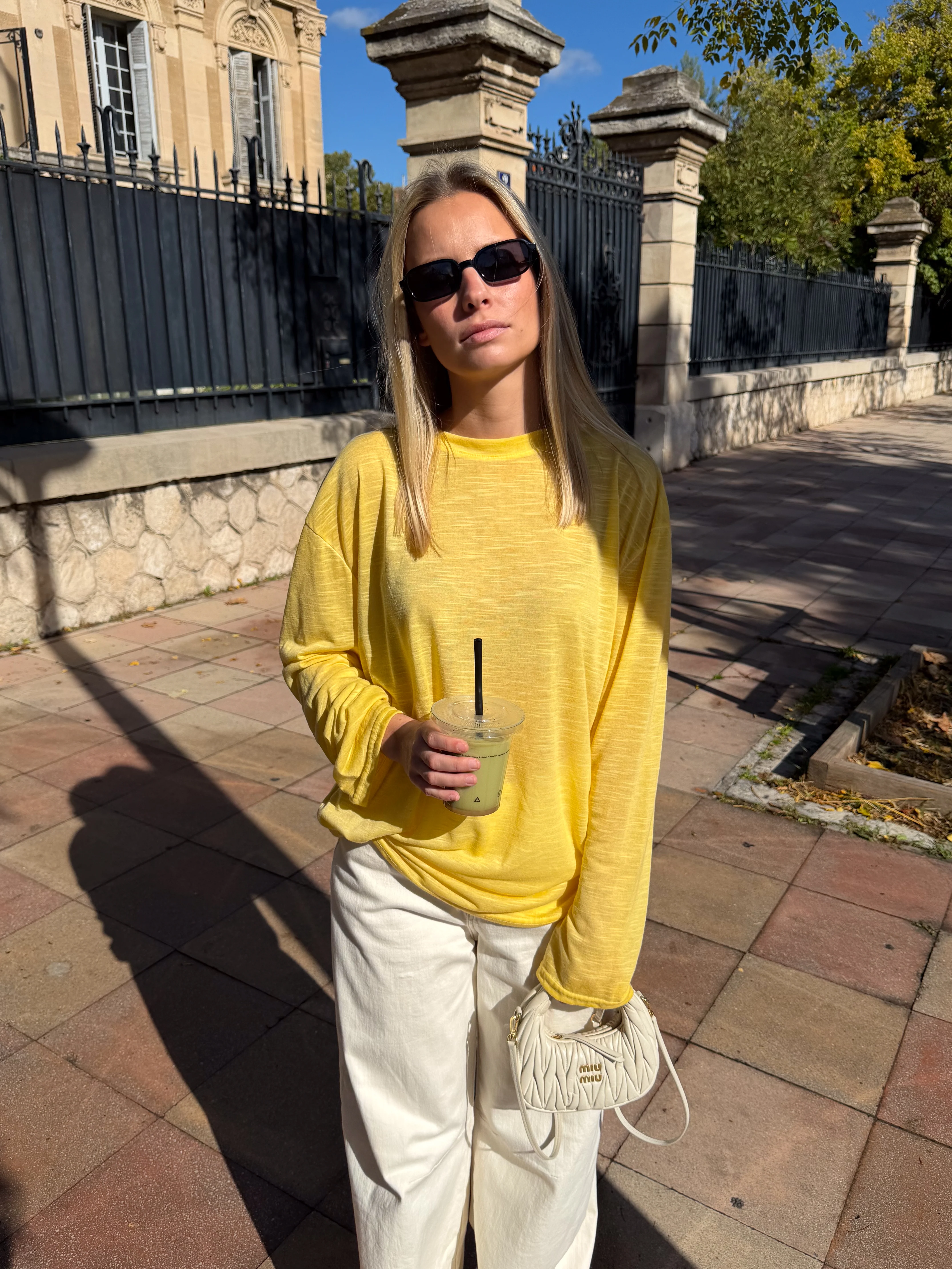 Tee-shirt Colomba jaune - Image 3