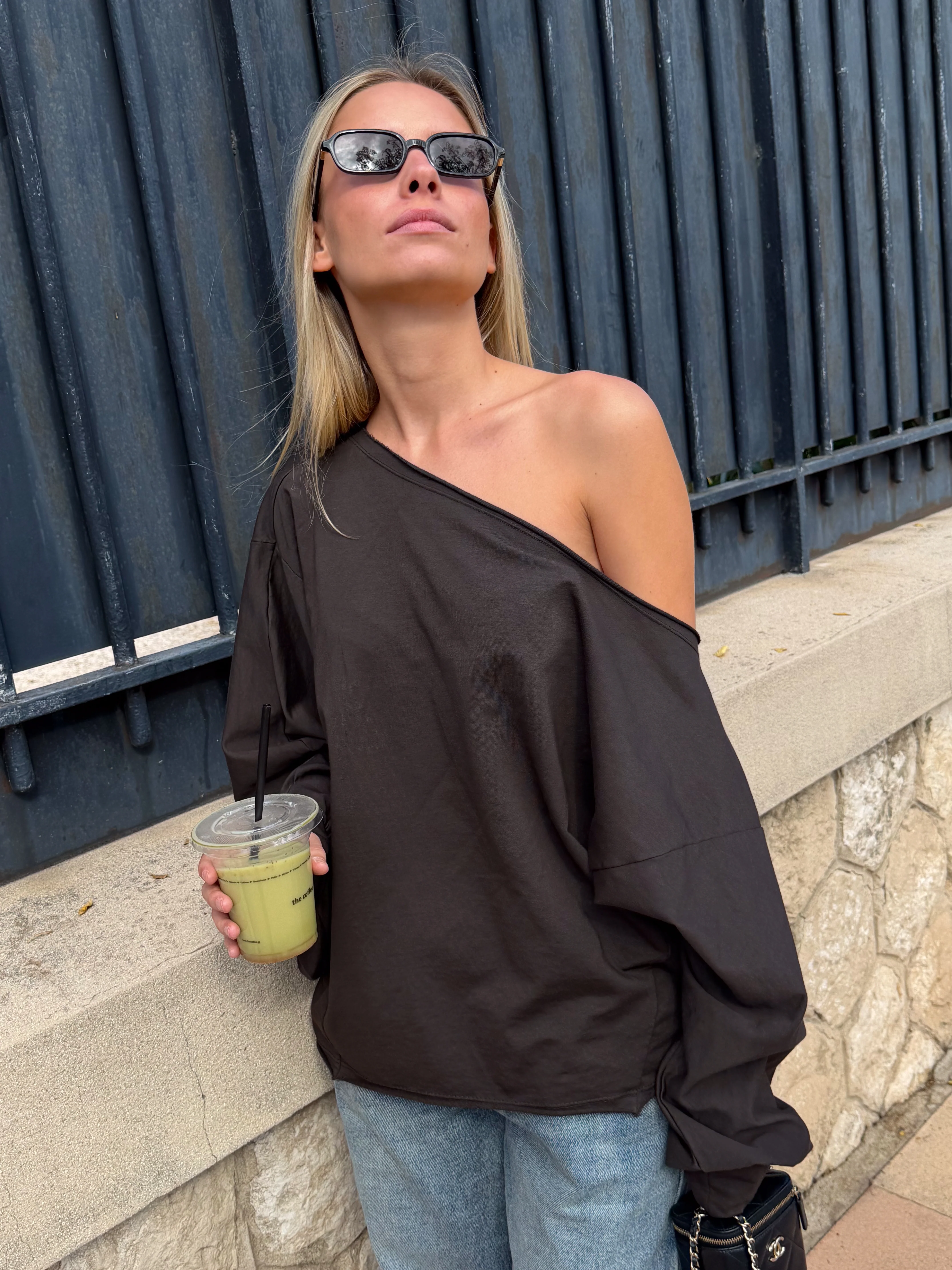 Tee-shirt Juliette marron - Image 3