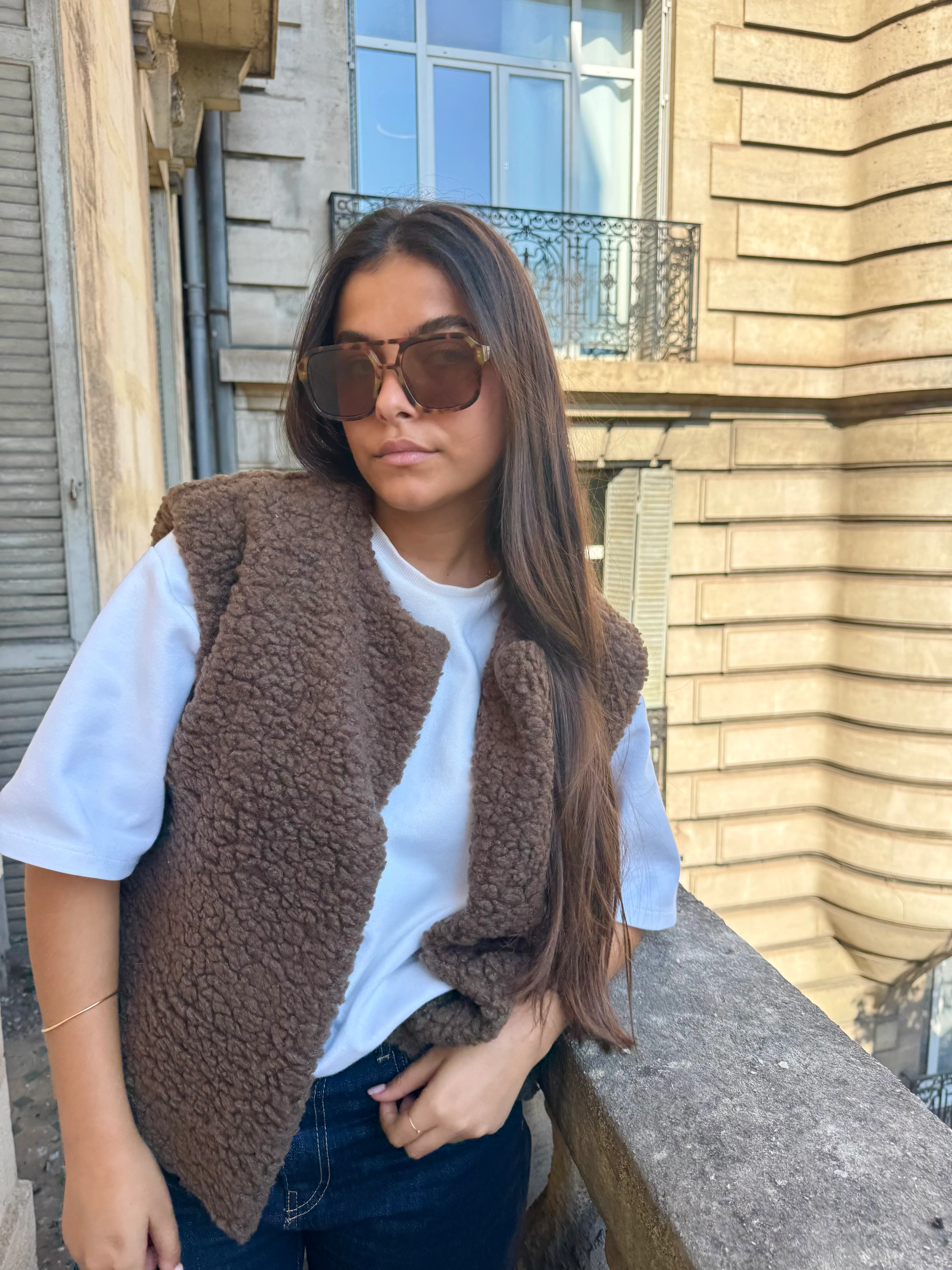 Veste Elodie marron