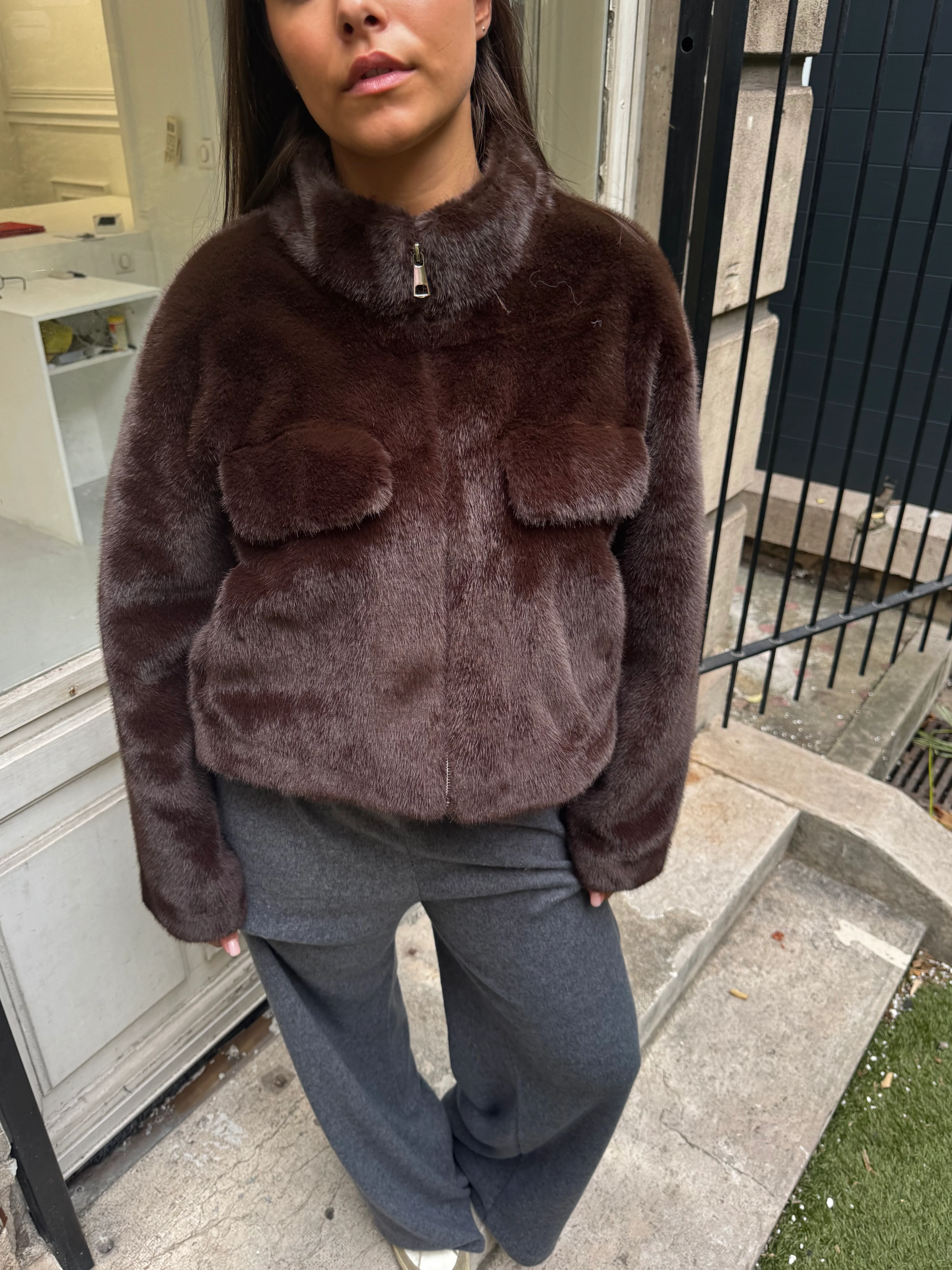 Veste Héloïse marron - Image 2