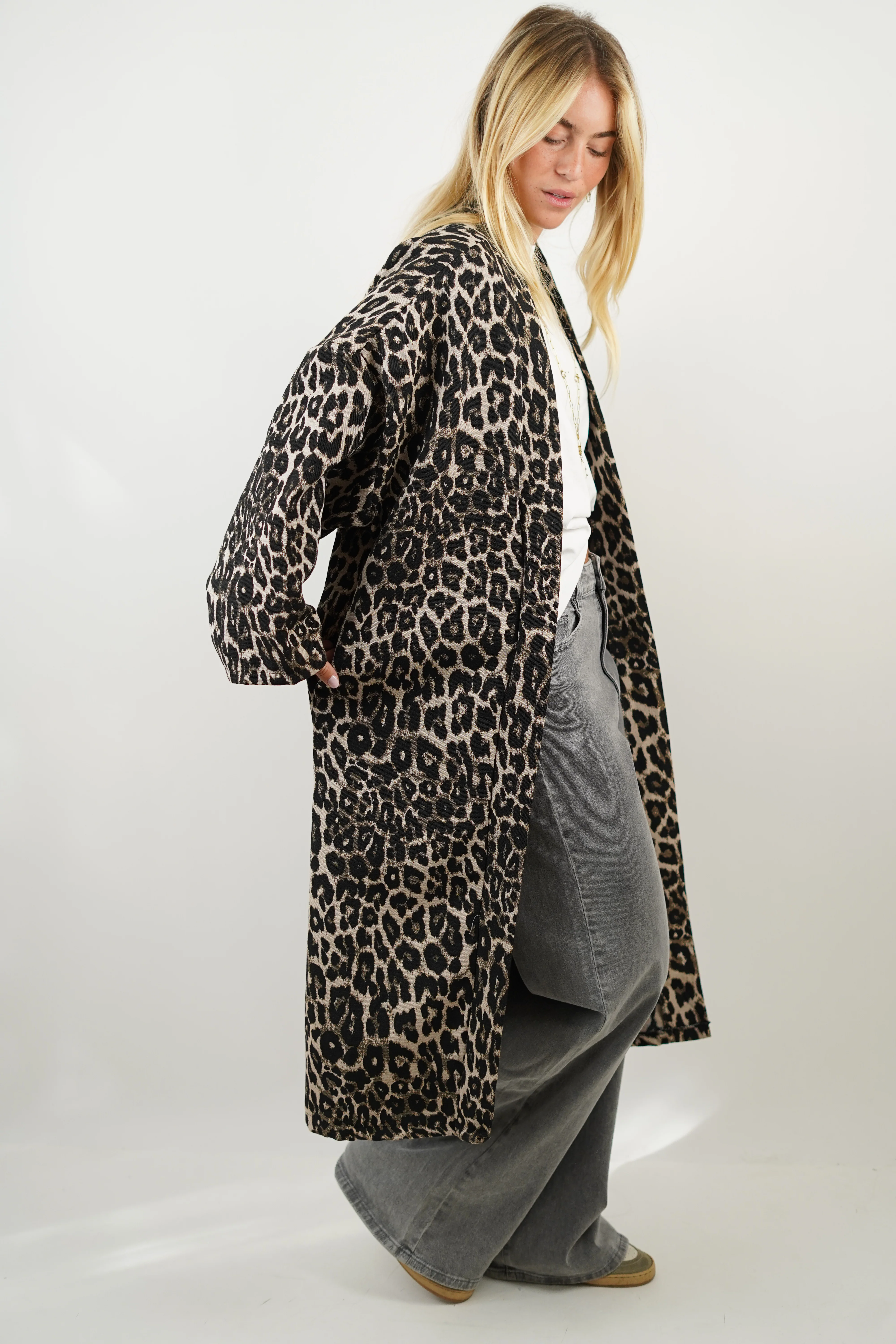 Veste léopard longue - Image 6
